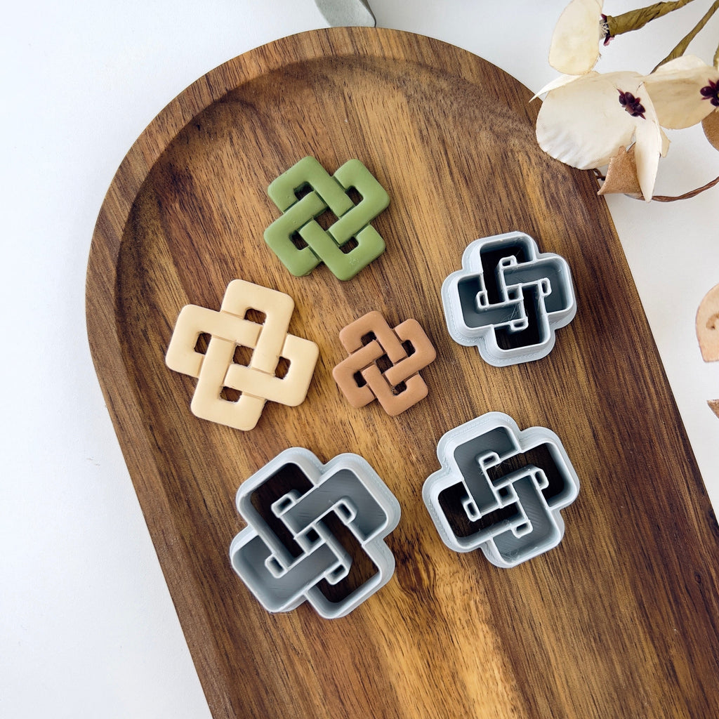 High quality polymer clay cutter creating clean sharp cuts for earrings and jewelry making