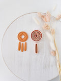 High quality polymer clay cutter creating clean sharp cuts for earrings and jewelry making
