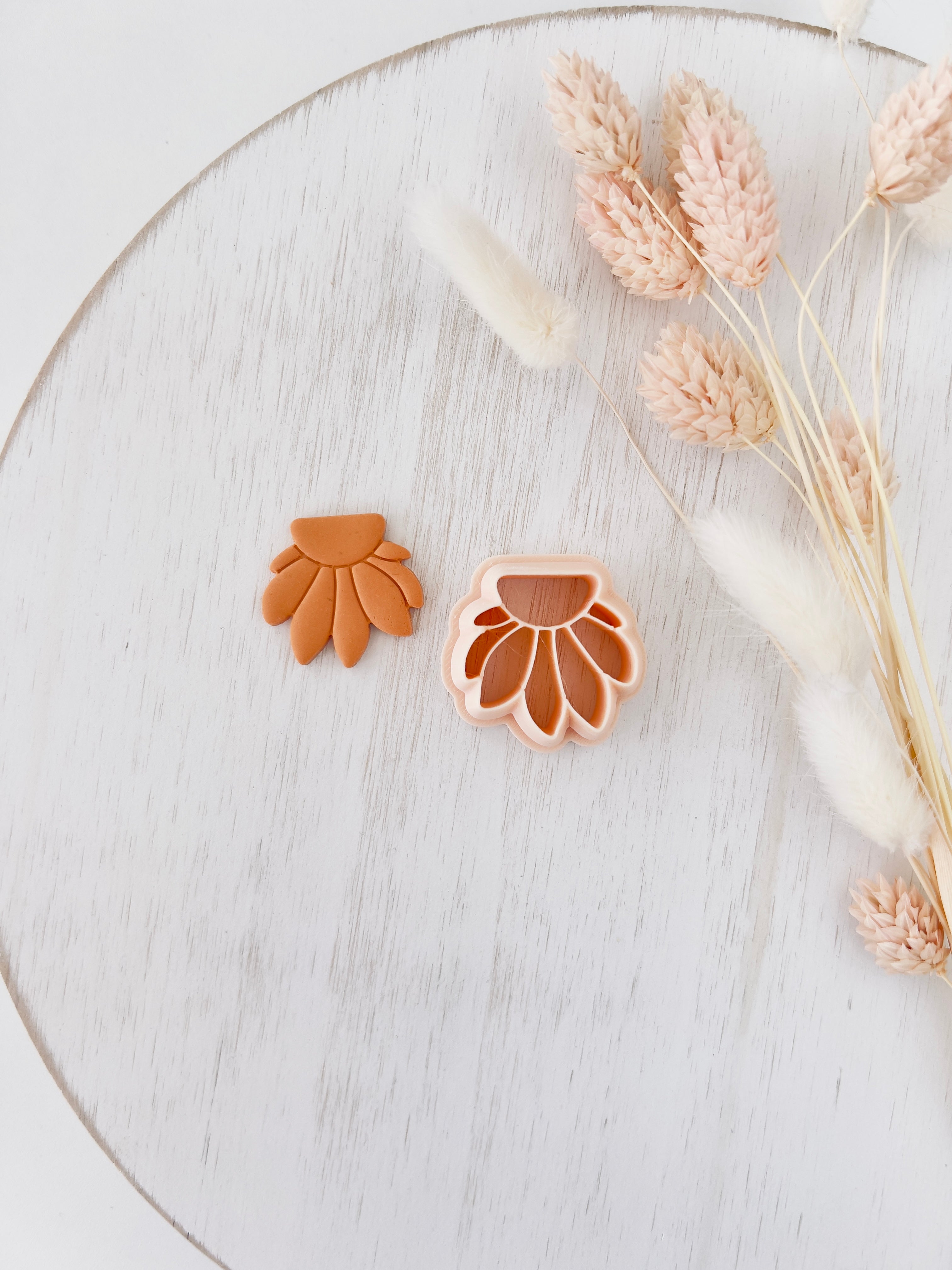 High quality polymer clay cutter creating clean sharp cuts for earrings and jewelry making