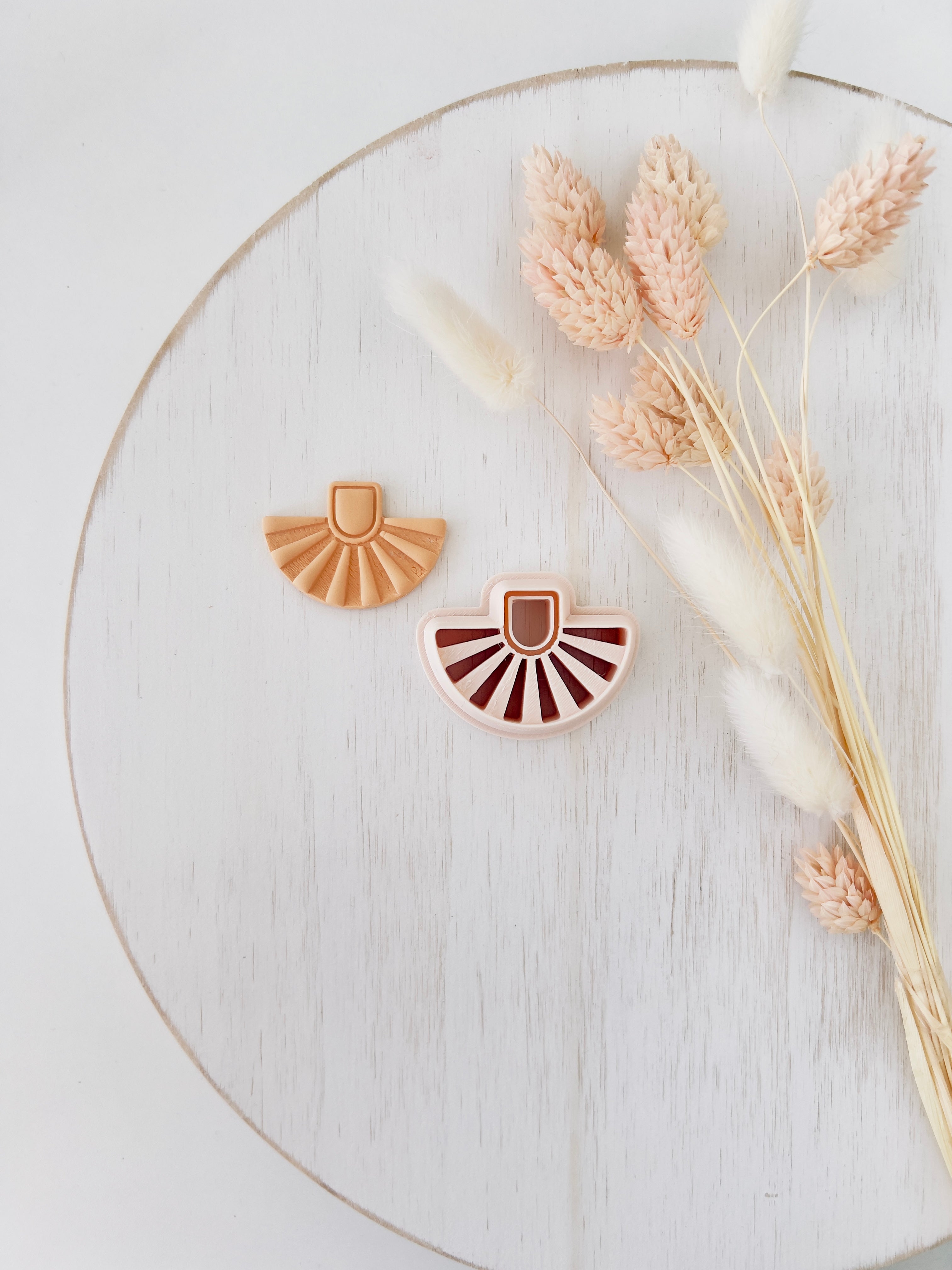 High quality polymer clay cutter creating clean sharp cuts for earrings and jewelry making