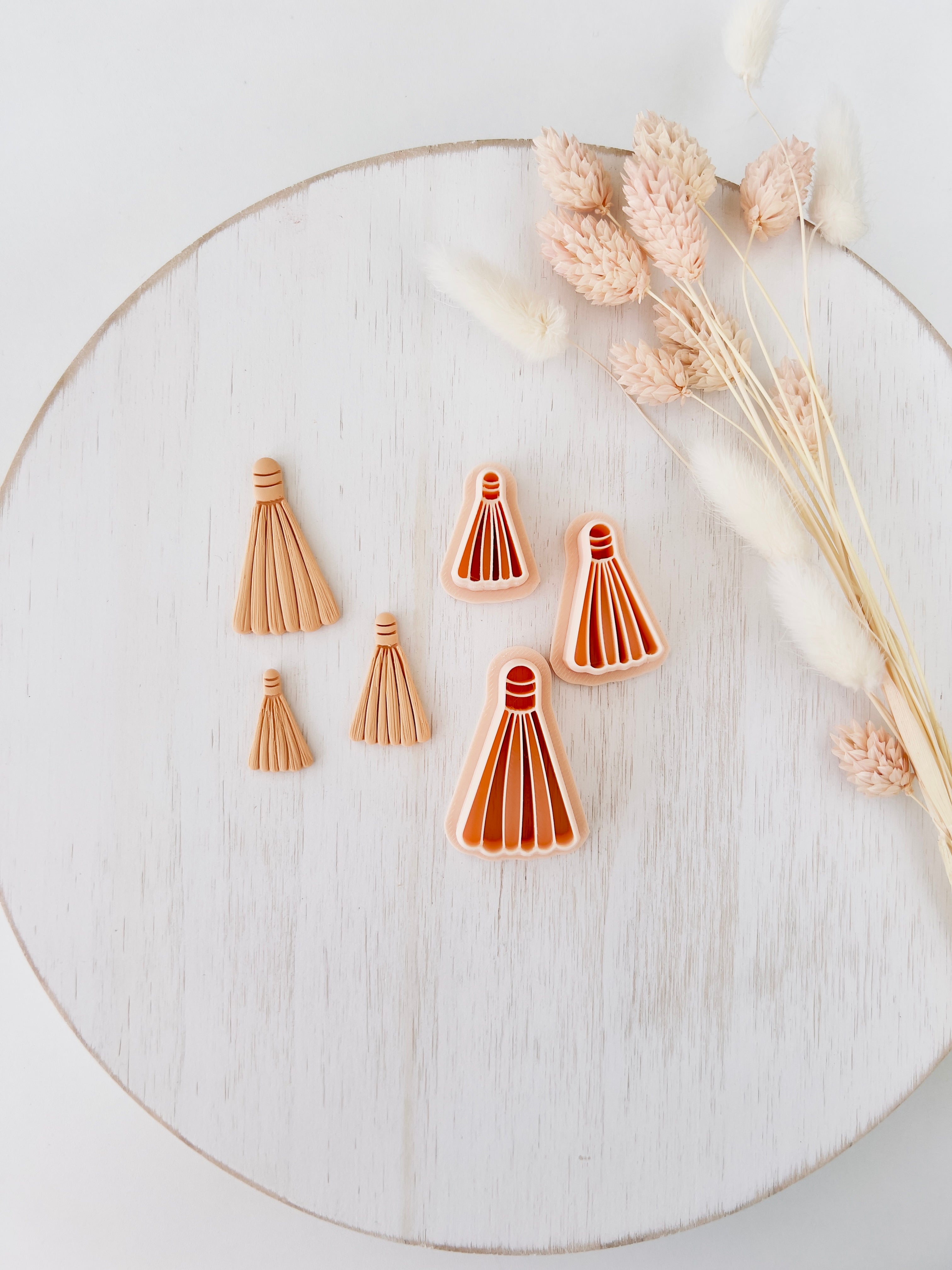 High quality polymer clay cutter creating clean sharp cuts for earrings and jewelry making