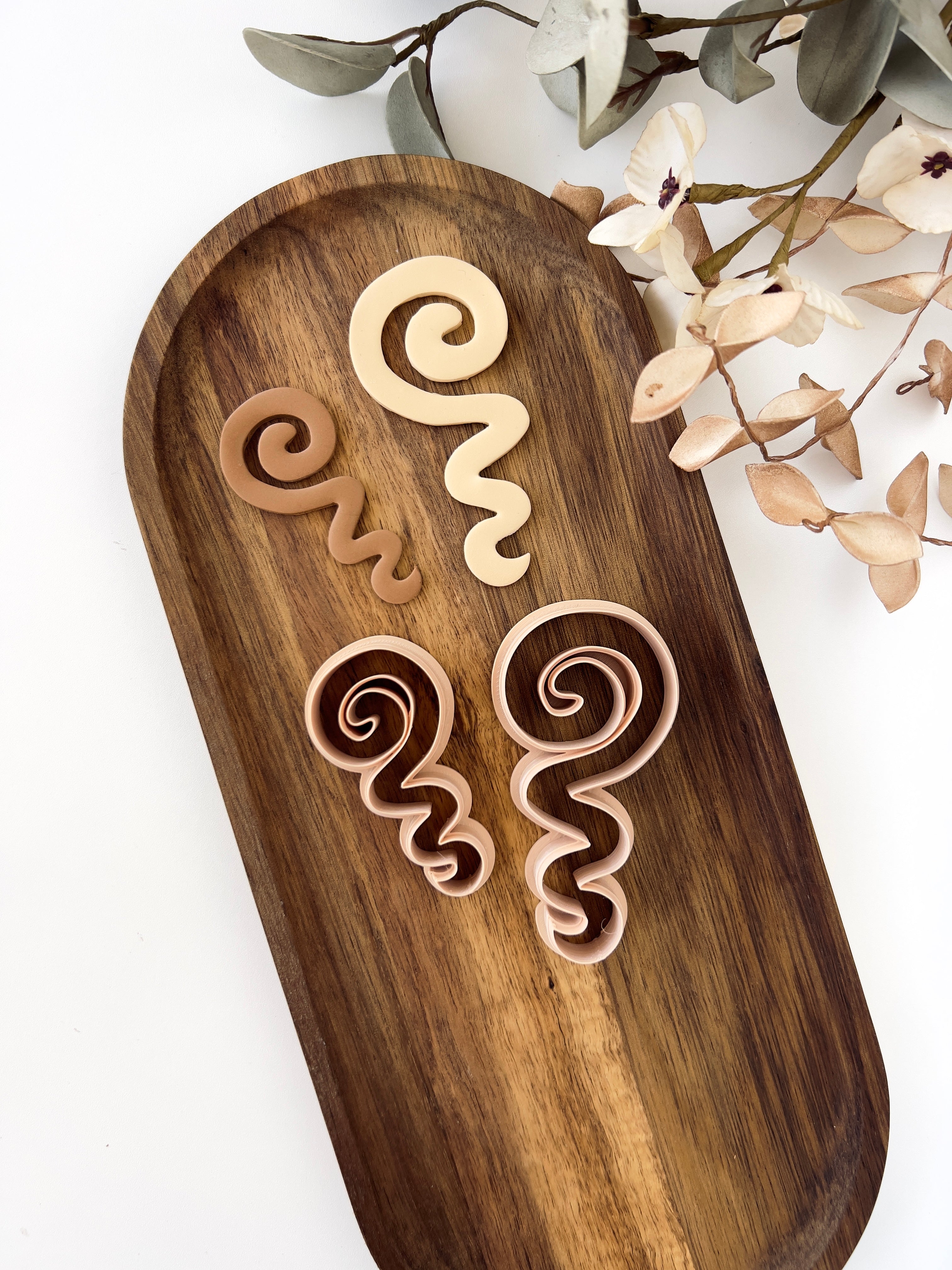 High quality polymer clay cutter creating clean sharp cuts for earrings and jewelry making