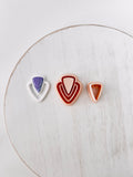 High quality polymer clay cutter creating clean sharp cuts for earrings and jewelry making