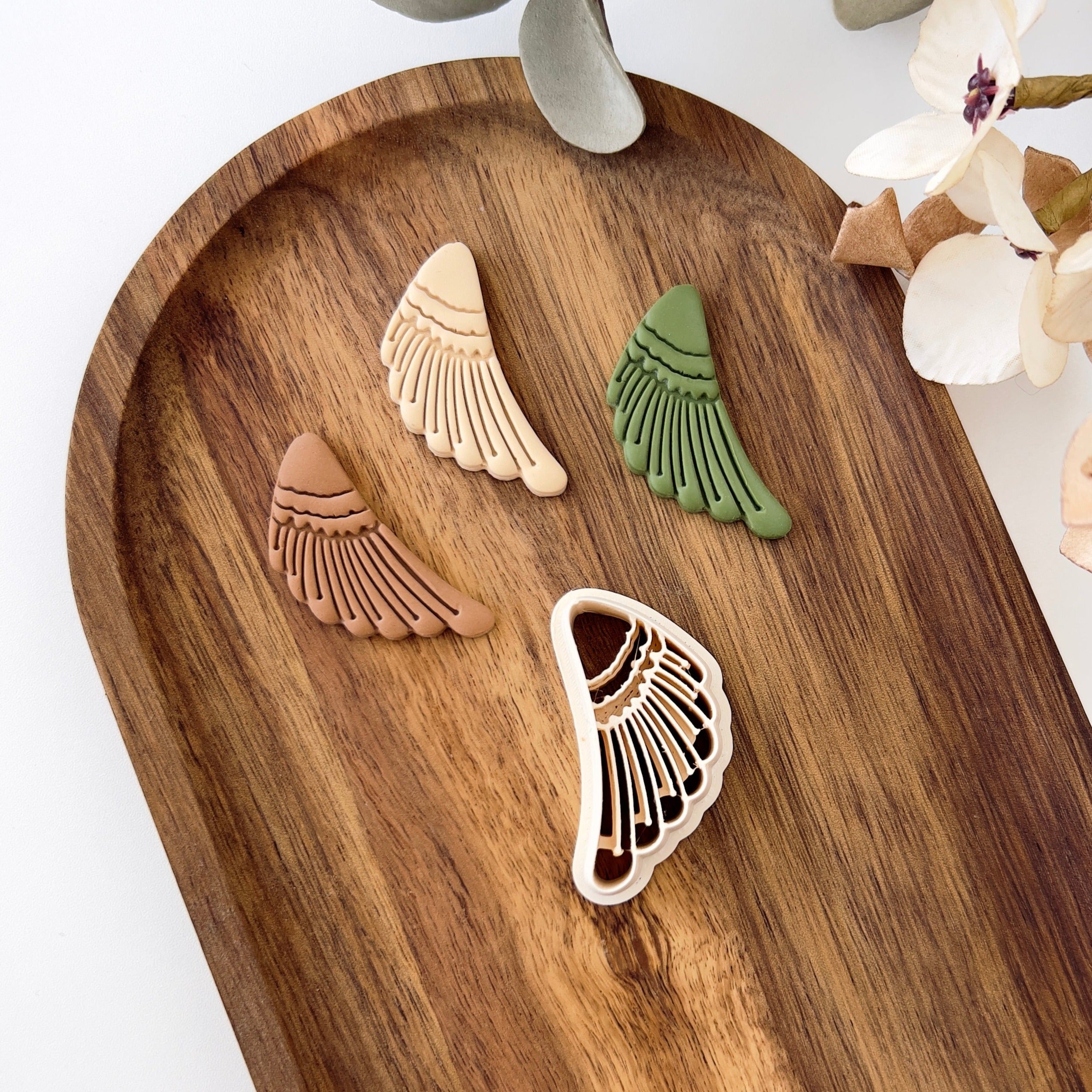High quality polymer clay cutter creating clean sharp cuts for earrings and jewelry making