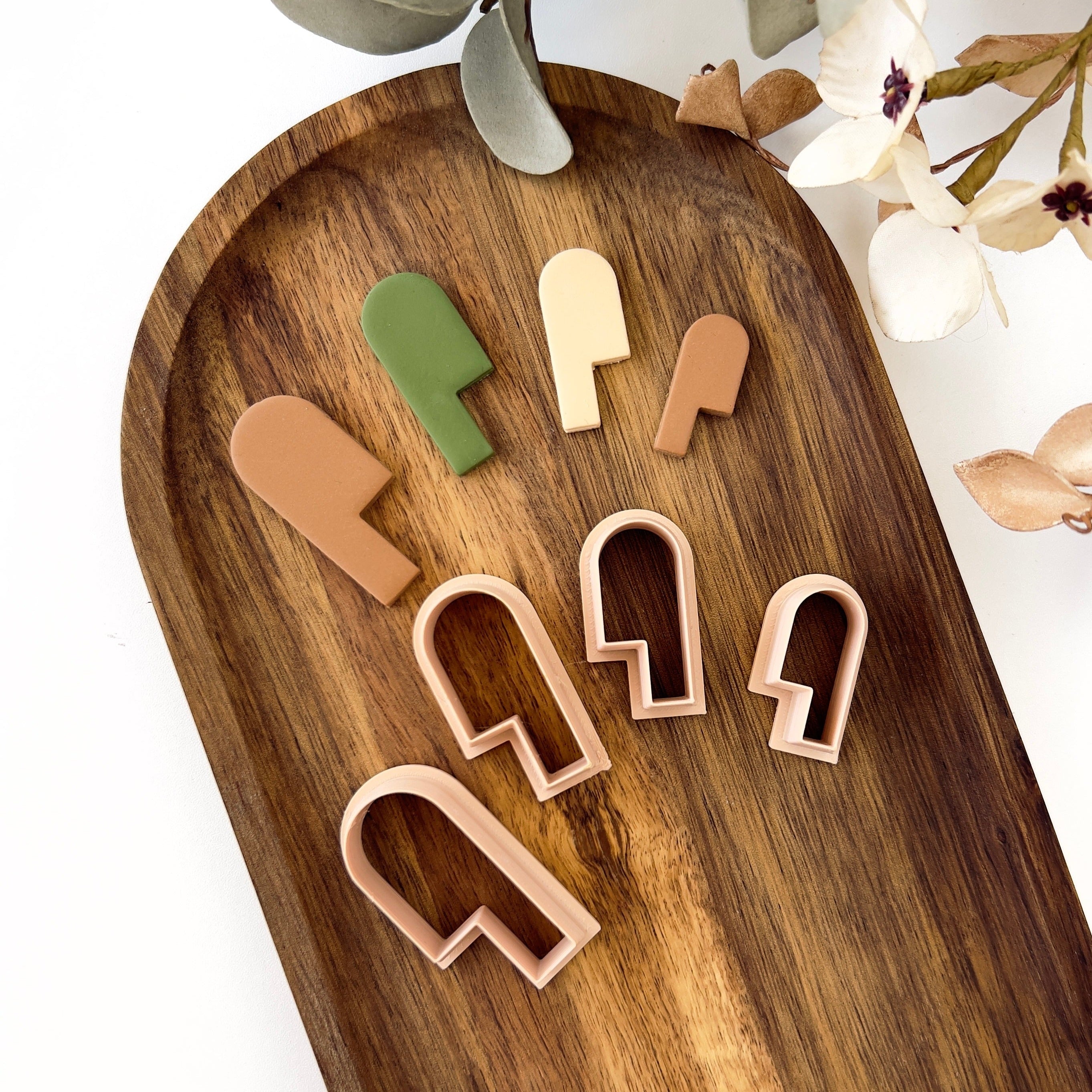 High quality polymer clay cutter creating clean sharp cuts for earrings and jewelry making