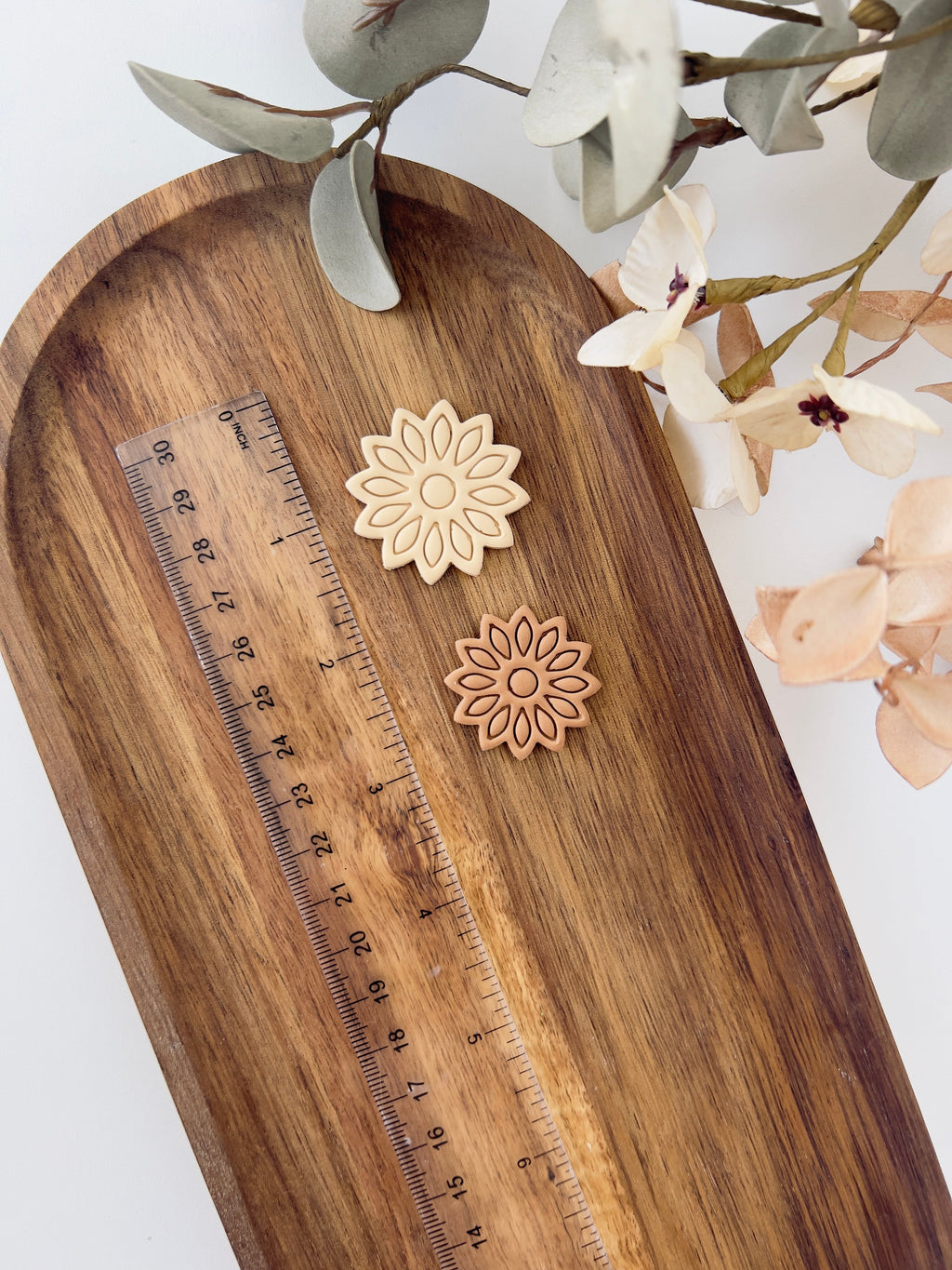 High quality polymer clay cutter creating clean sharp cuts for earrings and jewelry making