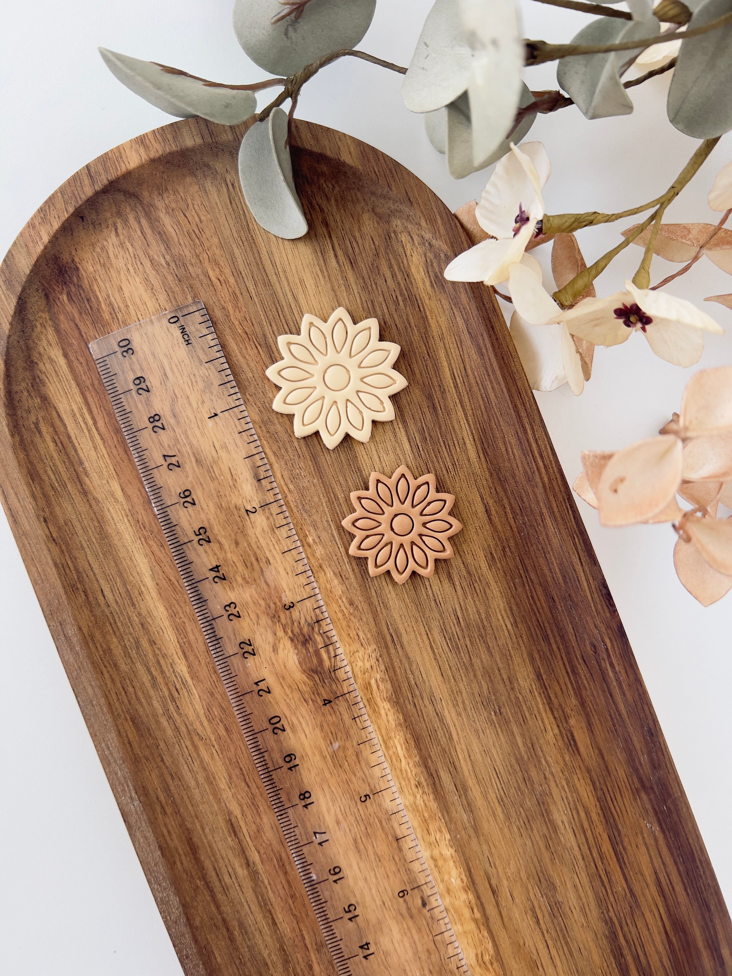 High quality polymer clay cutter creating clean sharp cuts for earrings and jewelry making