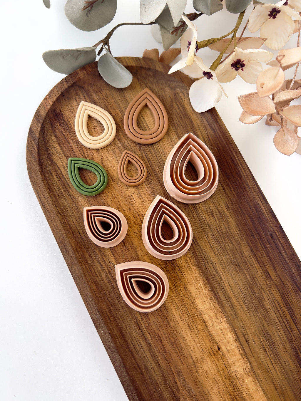 High quality polymer clay cutter creating clean sharp cuts for earrings and jewelry making