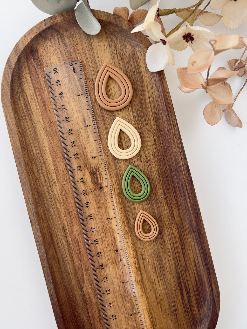 High quality polymer clay cutter creating clean sharp cuts for earrings and jewelry making