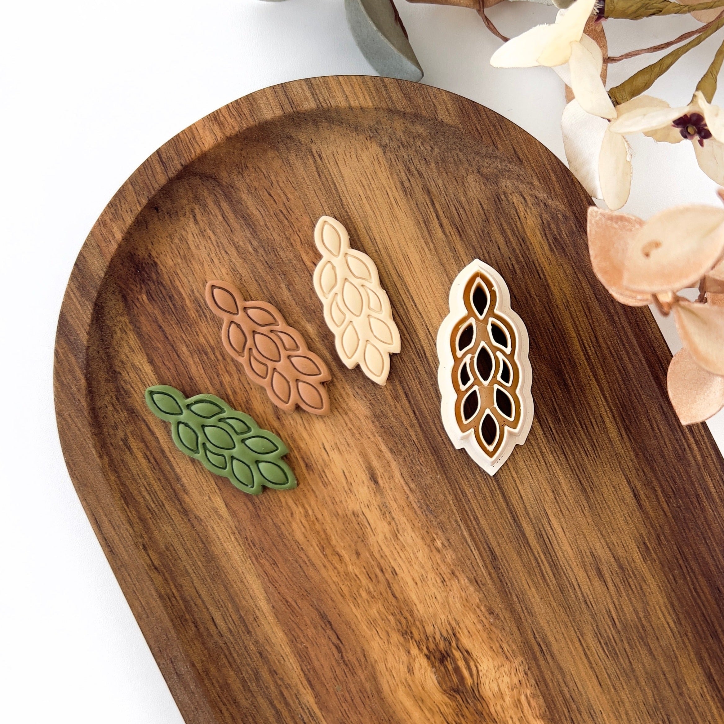 High quality polymer clay cutter creating clean sharp cuts for earrings and jewelry making