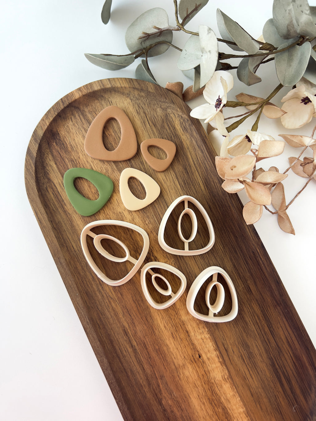 High quality polymer clay cutter creating clean sharp cuts for earrings and jewelry making