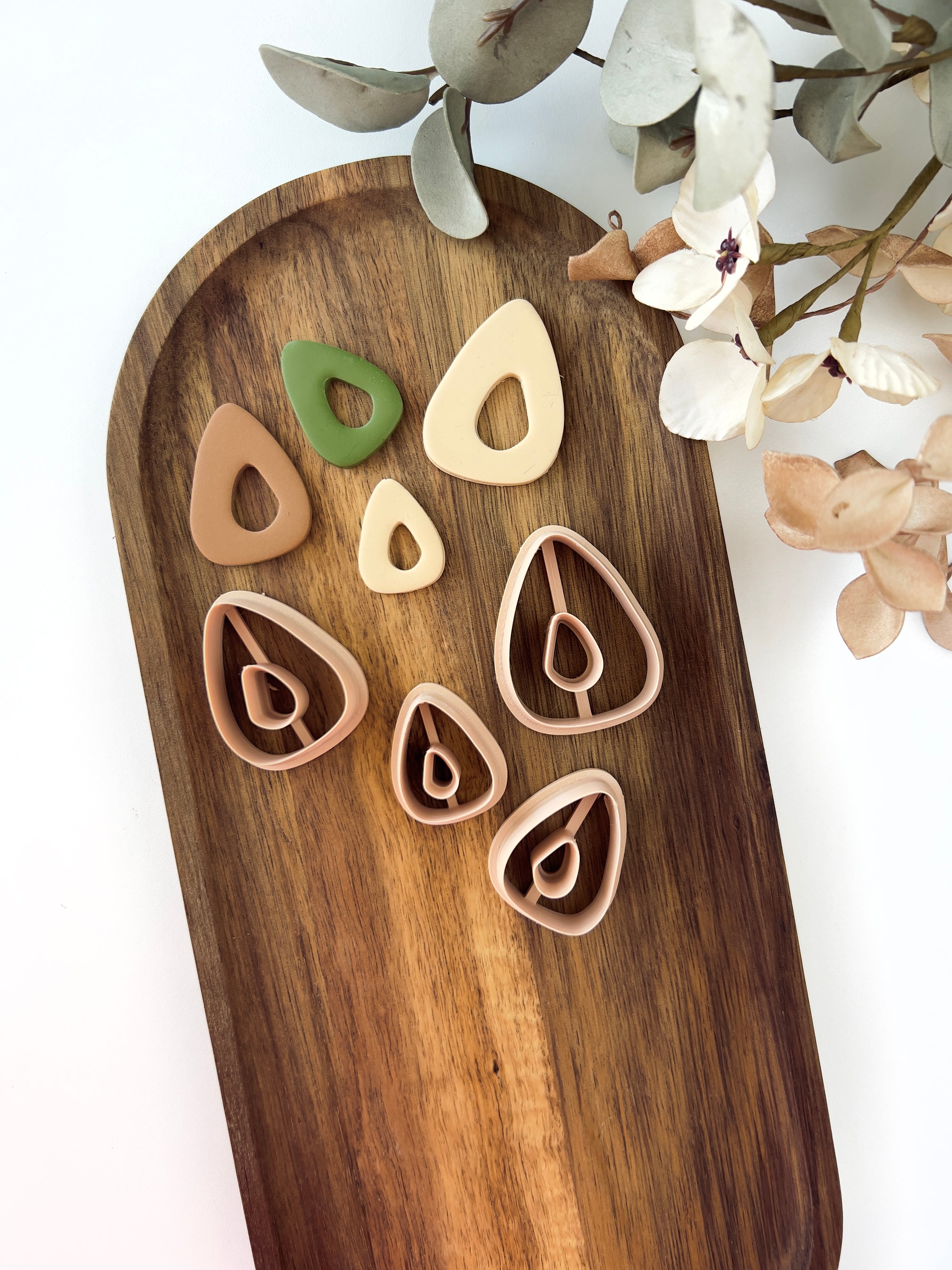 High quality polymer clay cutter creating clean sharp cuts for earrings and jewelry making