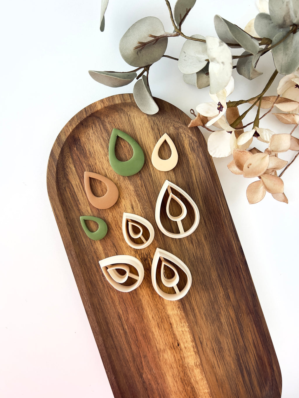 High quality polymer clay cutter creating clean sharp cuts for earrings and jewelry making