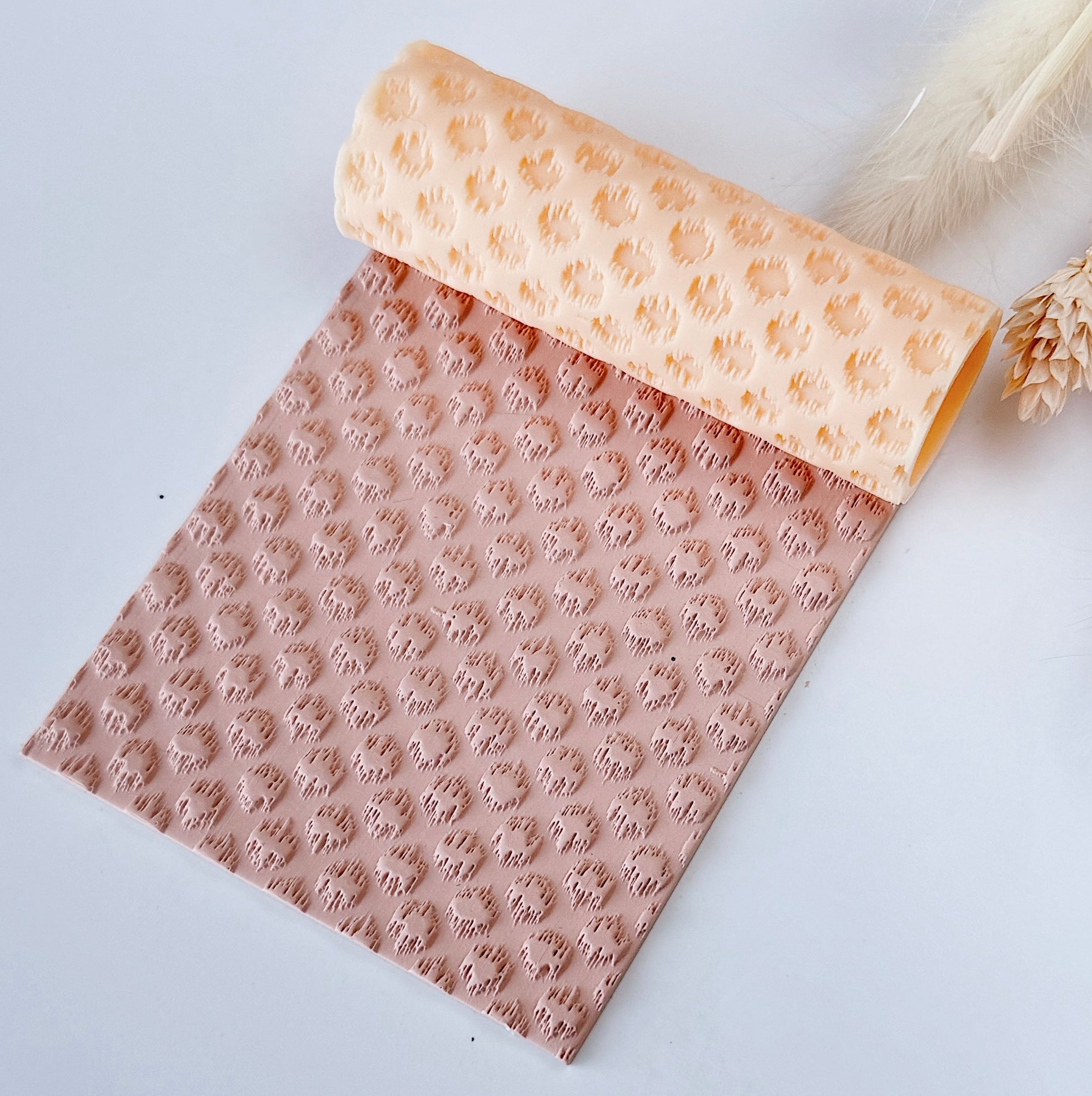 polymer clay texture roller abstract geometric pattern