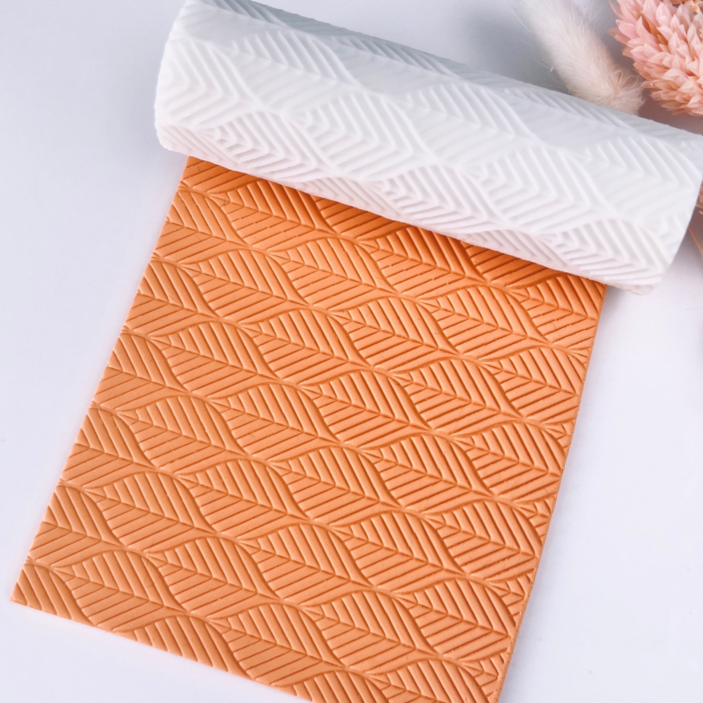 polymer clay texture roller abstract geometric pattern