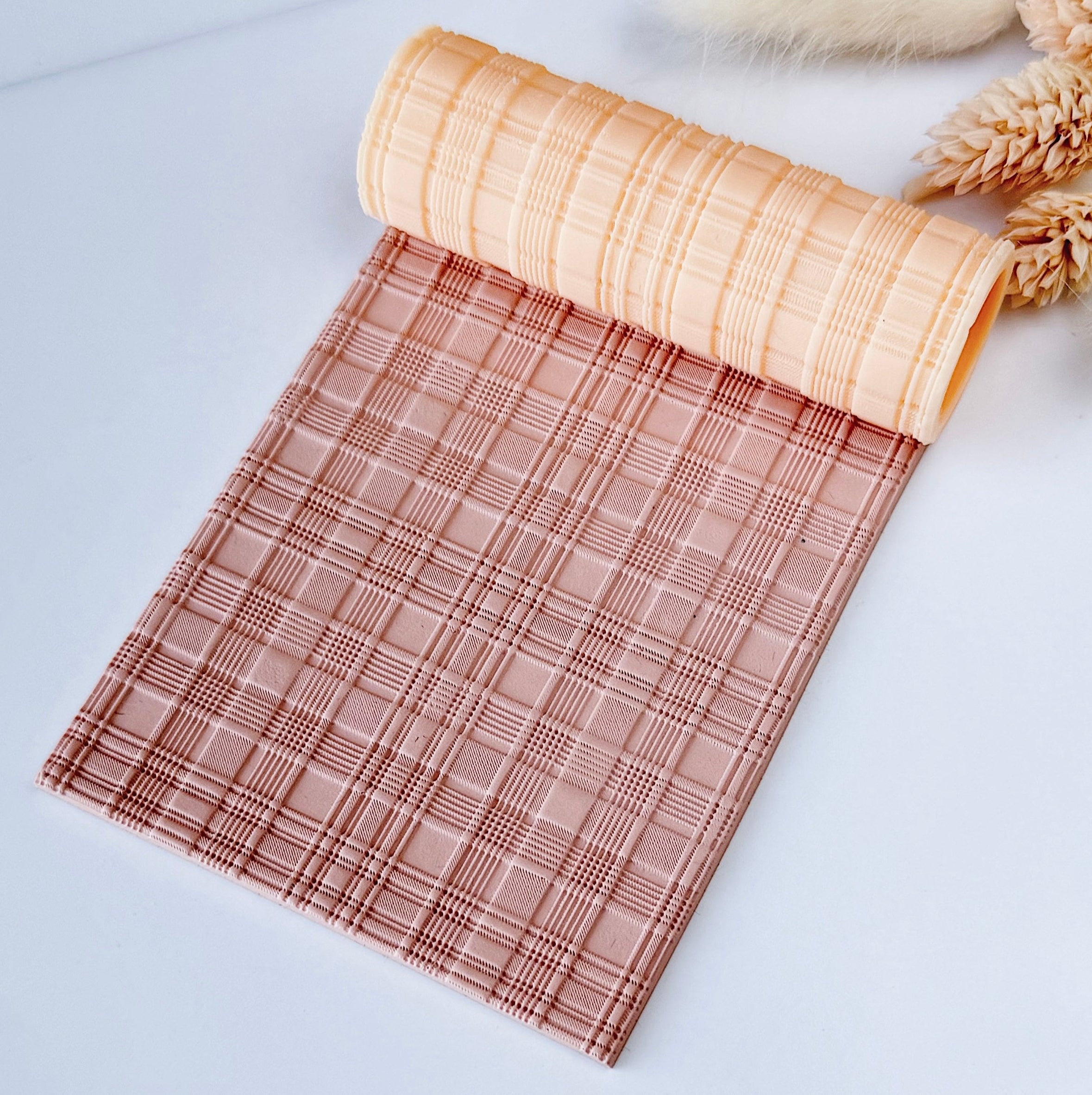 polymer clay texture roller abstract geometric pattern