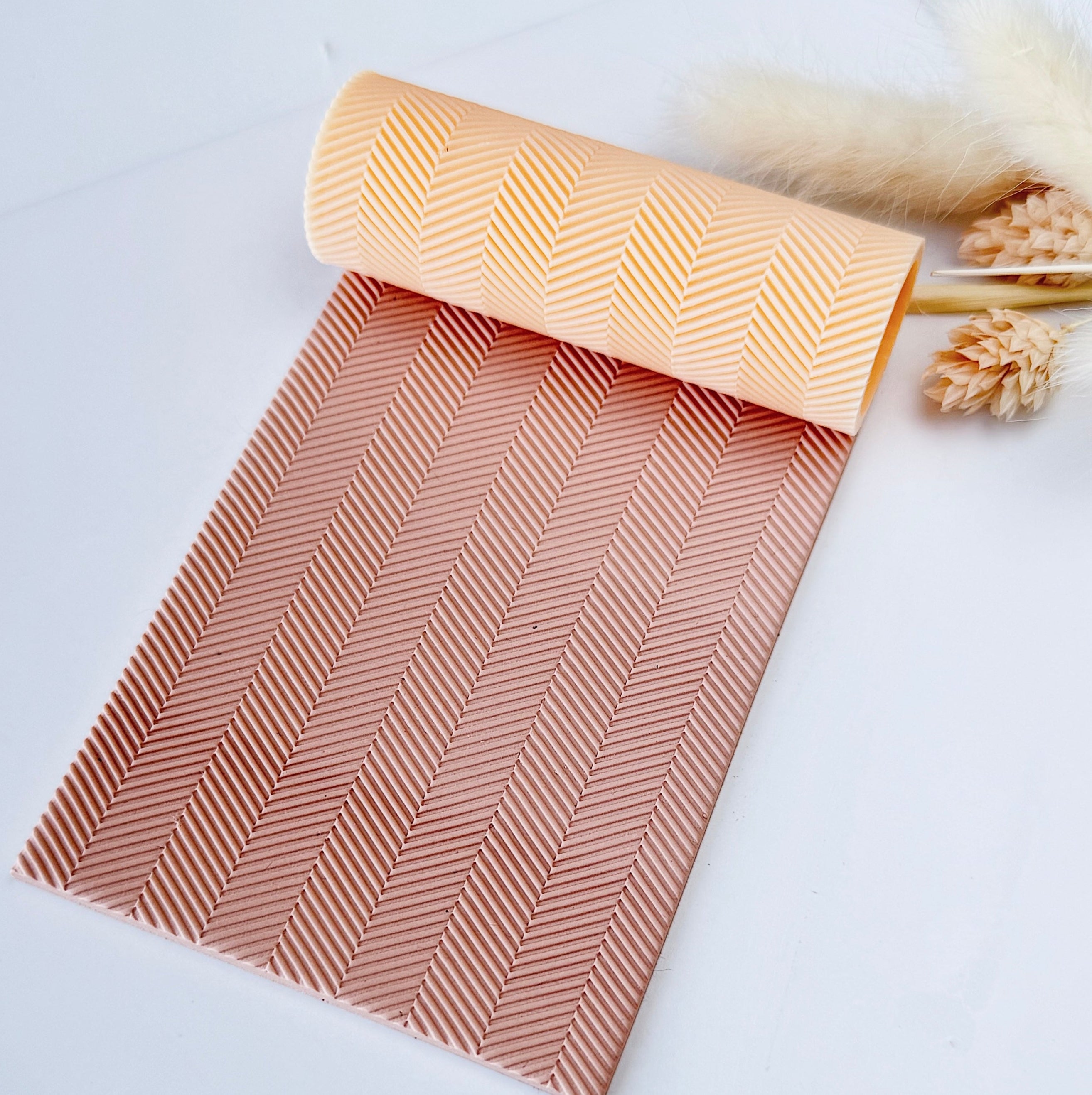 polymer clay texture roller abstract geometric pattern