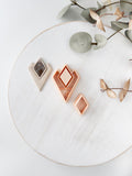 High quality polymer clay cutter creating clean sharp cuts for earrings and jewelry making