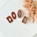 High quality polymer clay cutter creating clean sharp cuts for earrings and jewelry making