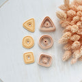 High quality polymer clay cutter creating clean sharp cuts for earrings and jewelry making