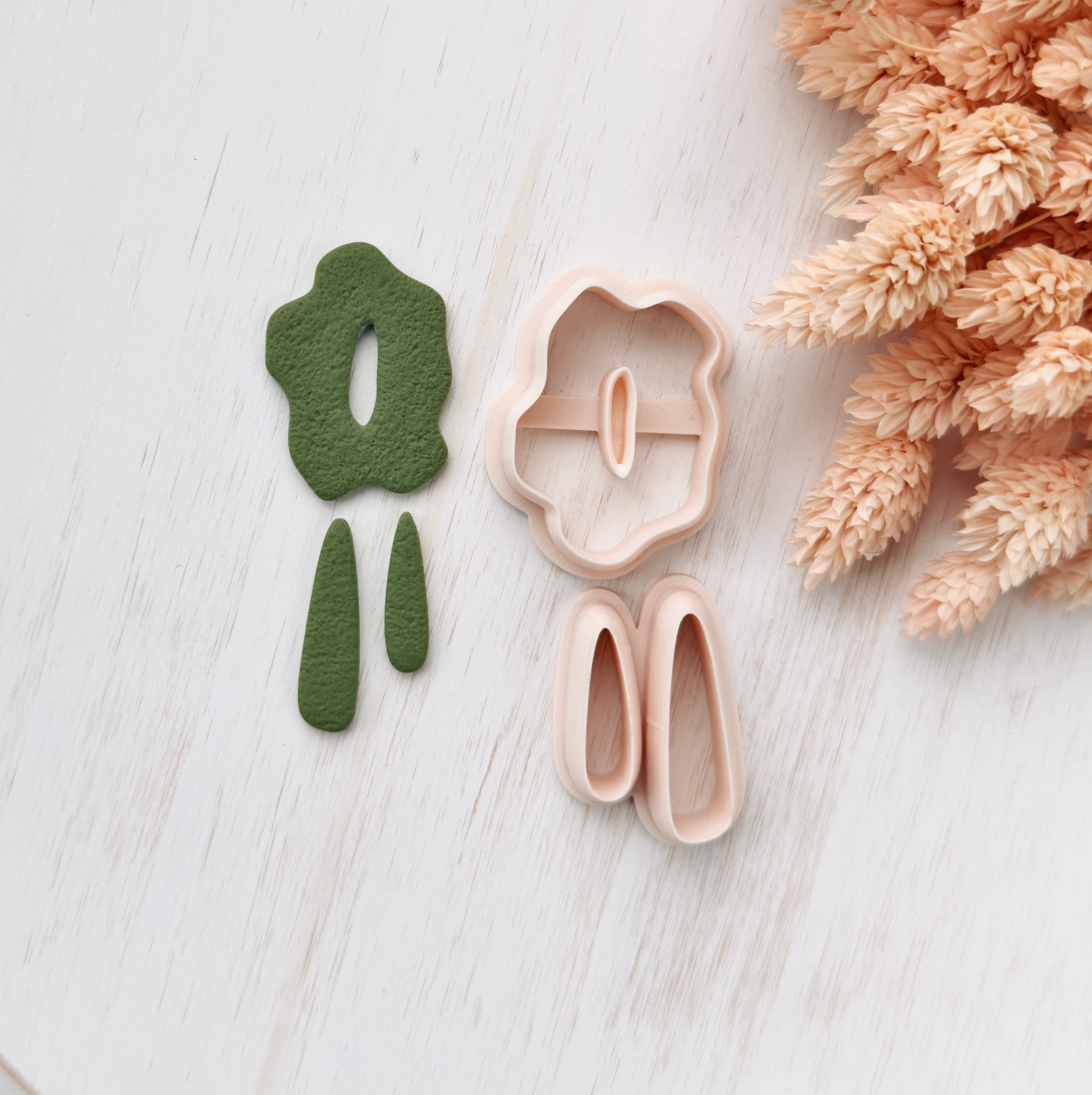 High quality polymer clay cutter creating clean sharp cuts for earrings and jewelry making