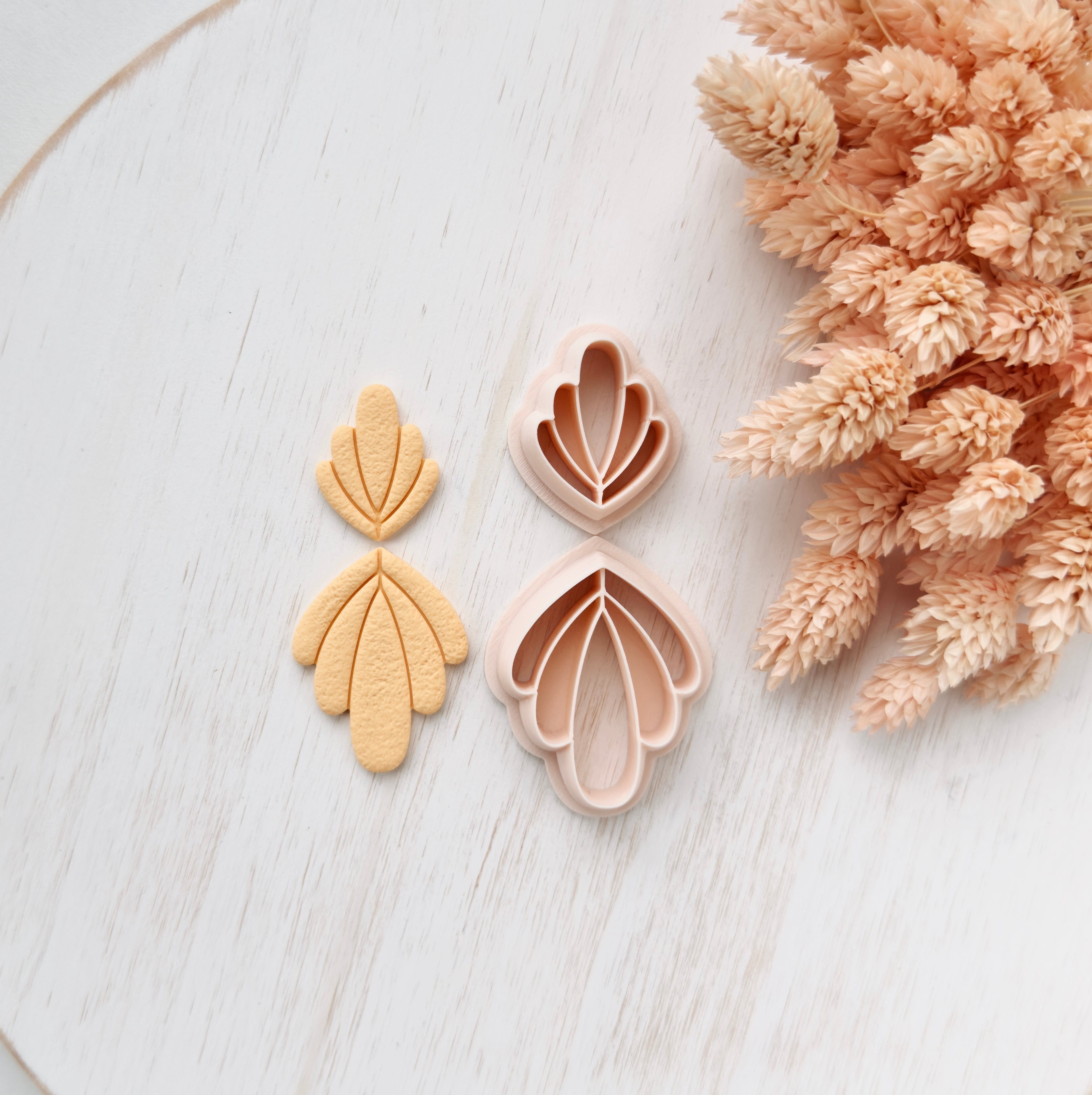 High quality polymer clay cutter creating clean sharp cuts for earrings and jewelry making