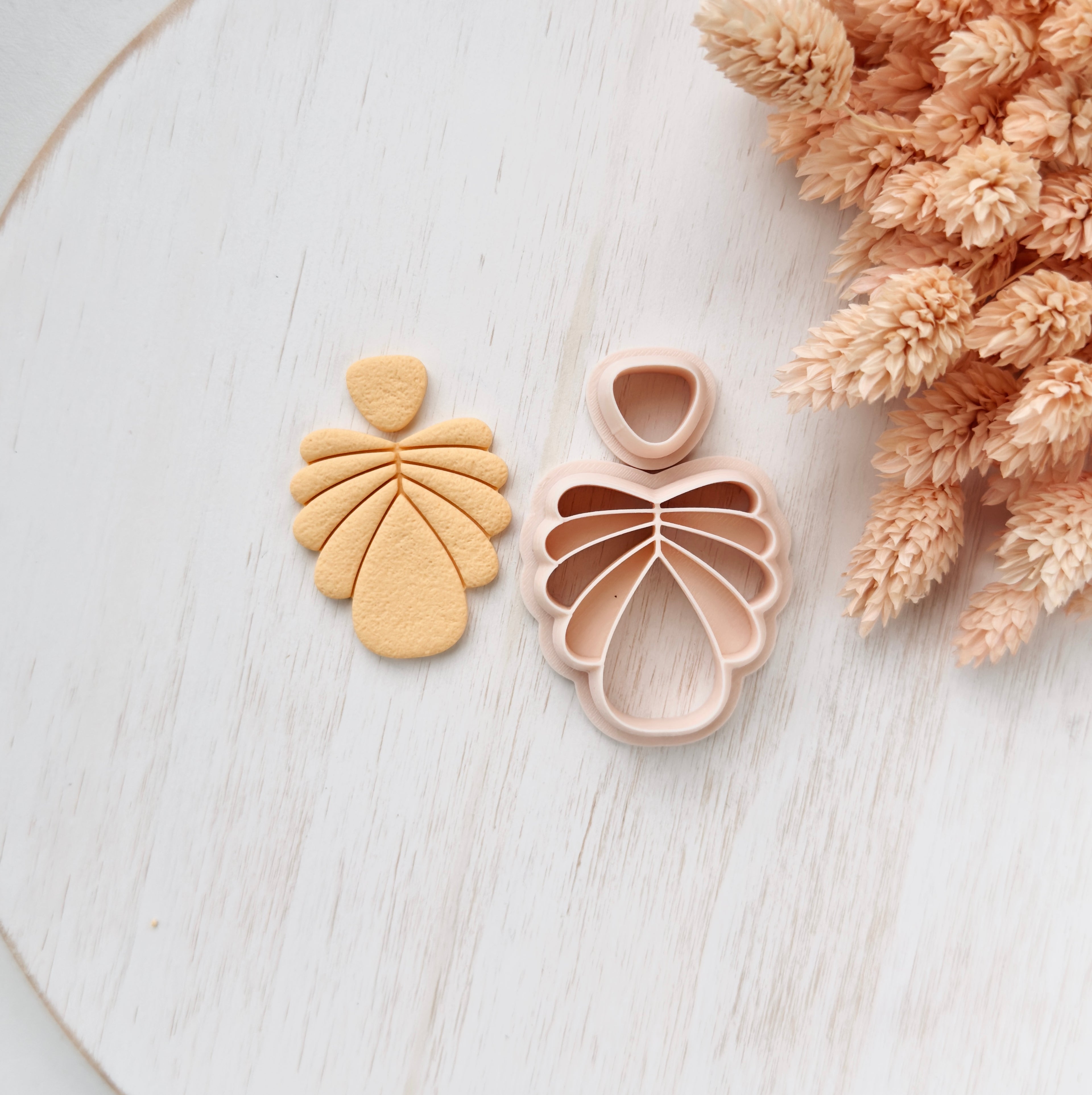 High quality polymer clay cutter creating clean sharp cuts for earrings and jewelry making