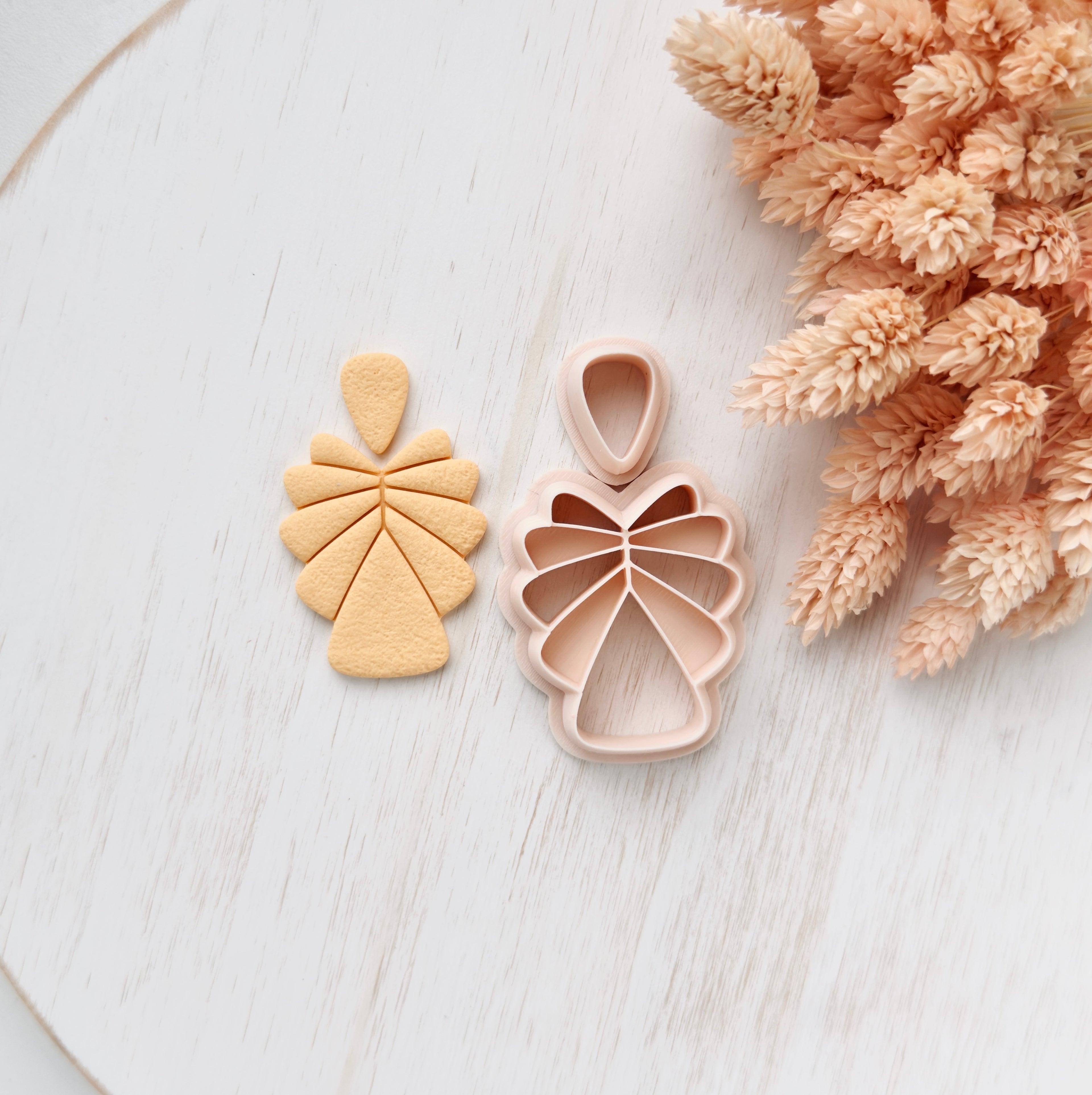 High quality polymer clay cutter creating clean sharp cuts for earrings and jewelry making
