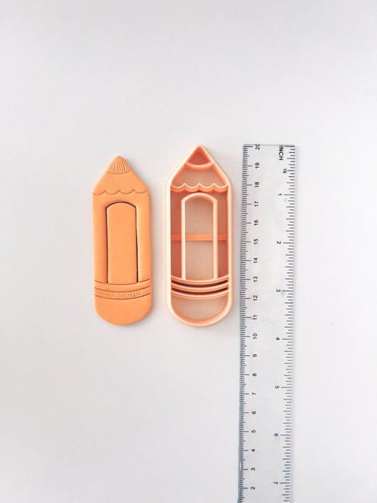 Pencil bookmark cutter