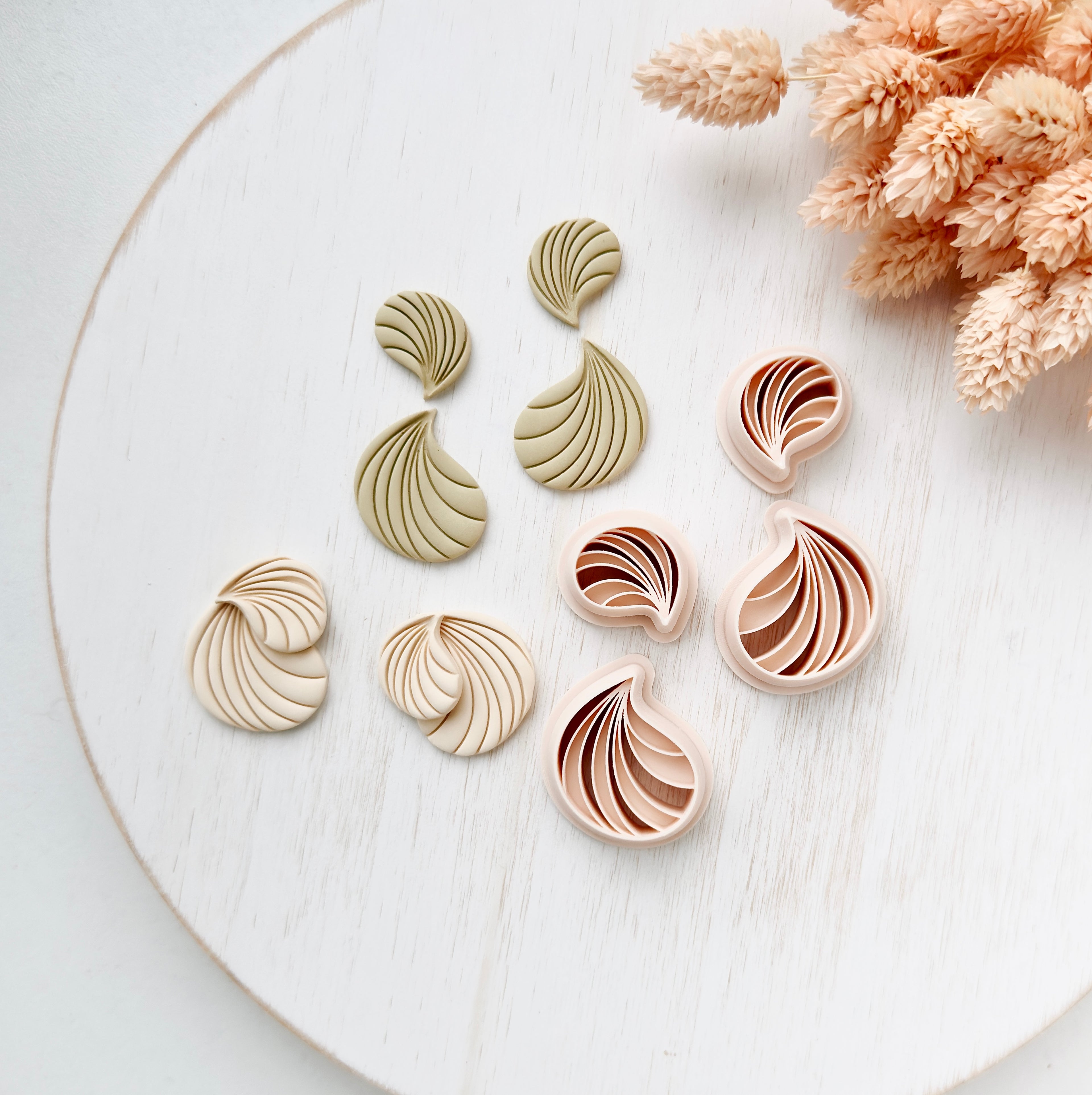High quality polymer clay cutter creating clean sharp cuts for earrings and jewelry making