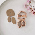 High quality polymer clay cutter creating clean sharp cuts for earrings and jewelry making