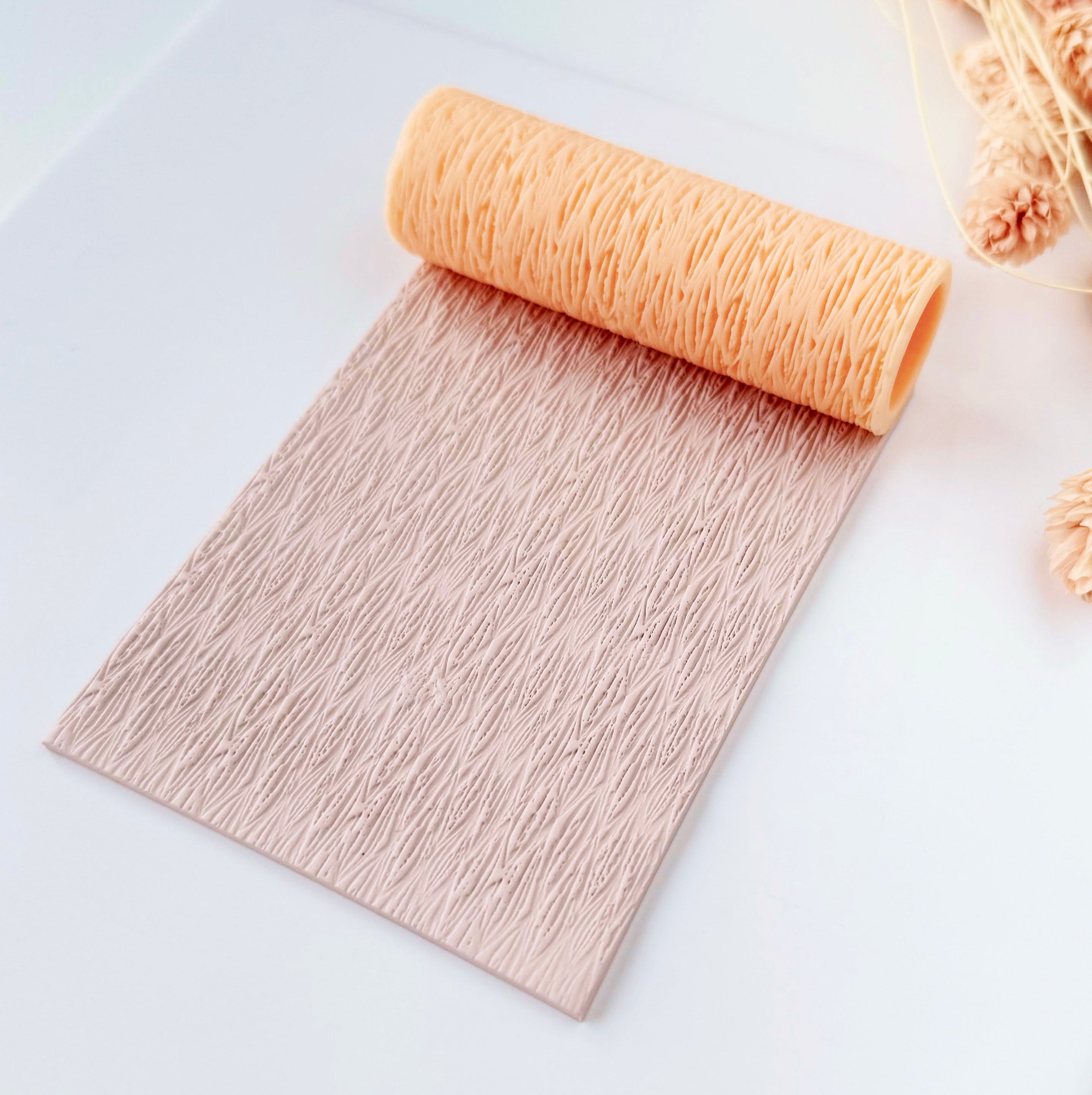 polymer clay texture roller abstract geometric pattern