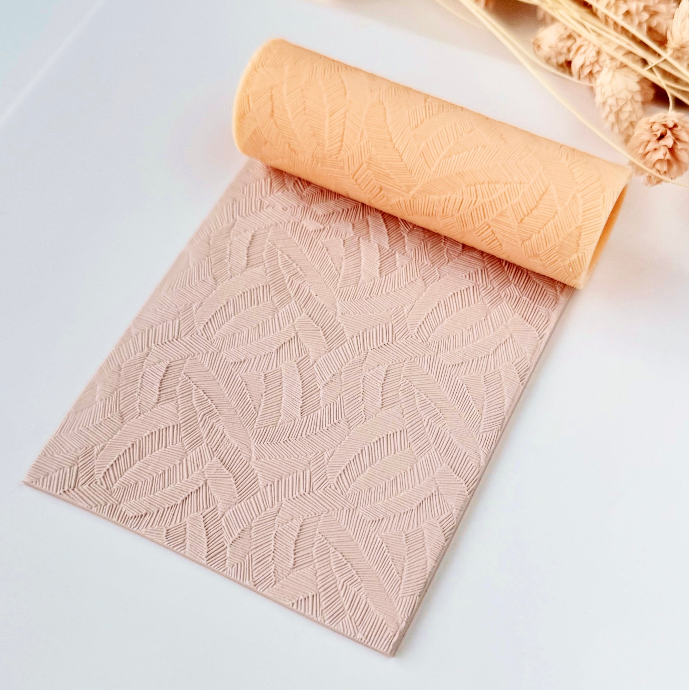 polymer clay texture roller abstract geometric pattern