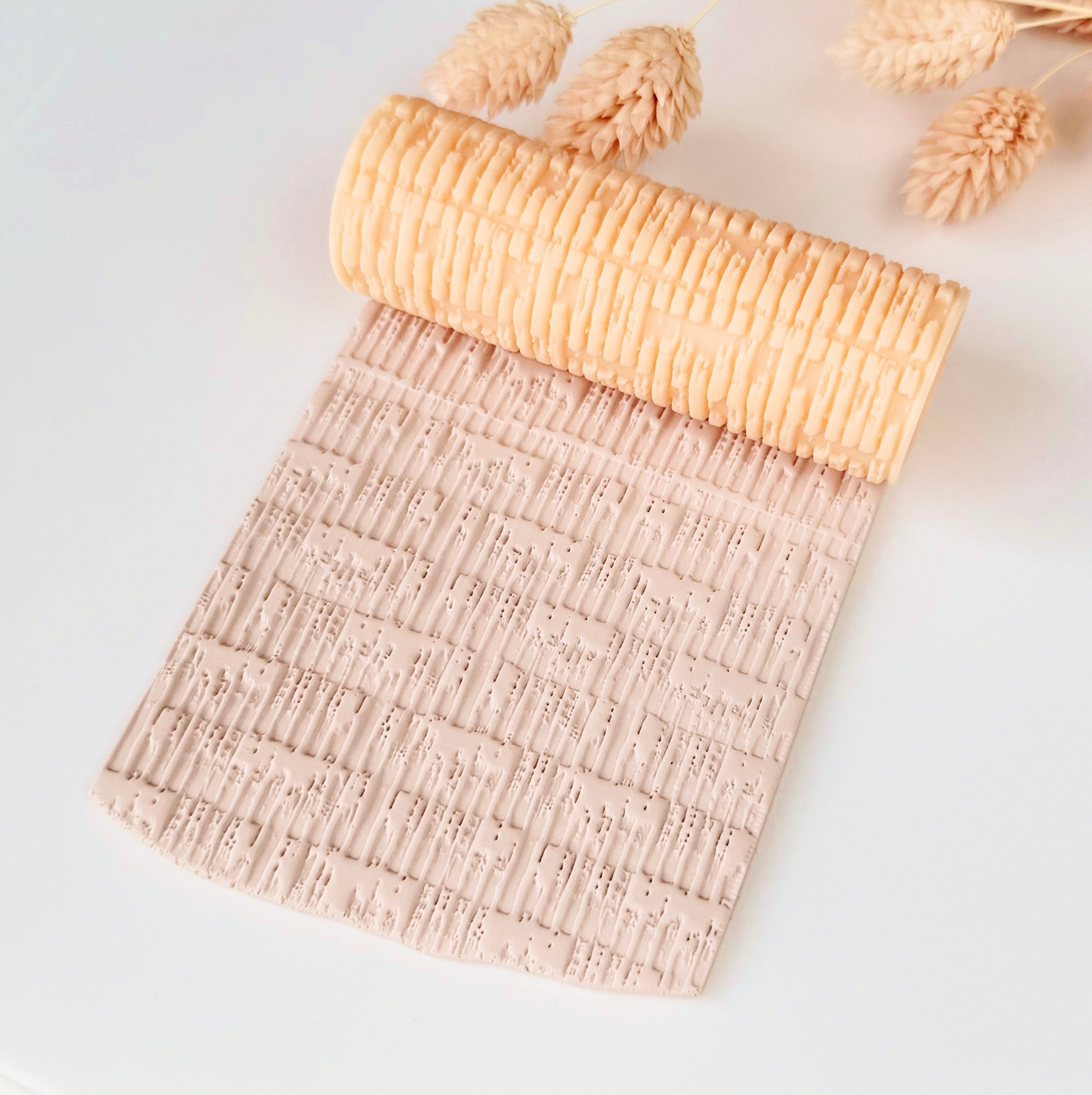 polymer clay texture roller abstract geometric pattern
