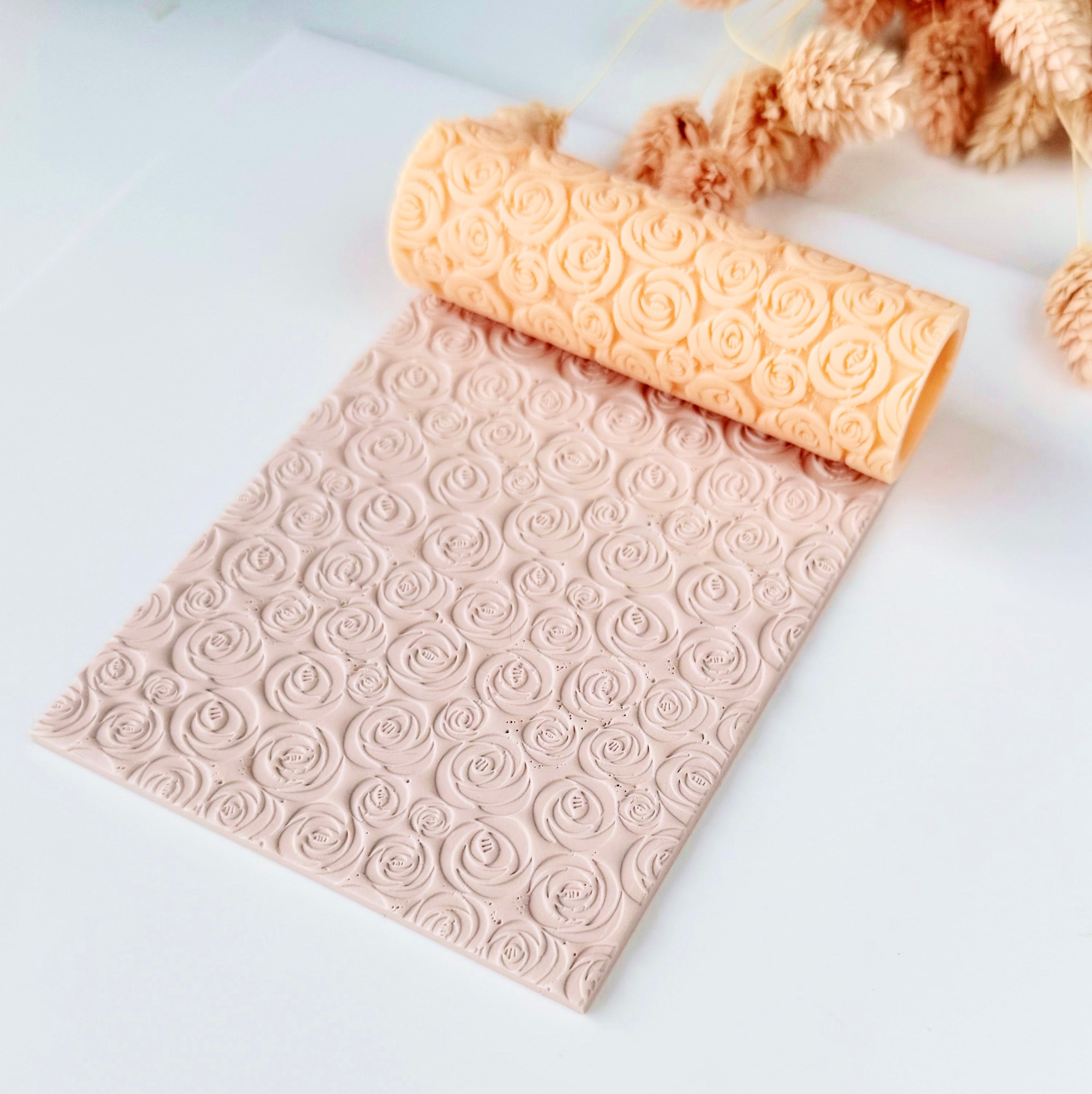 polymer clay texture roller abstract geometric pattern