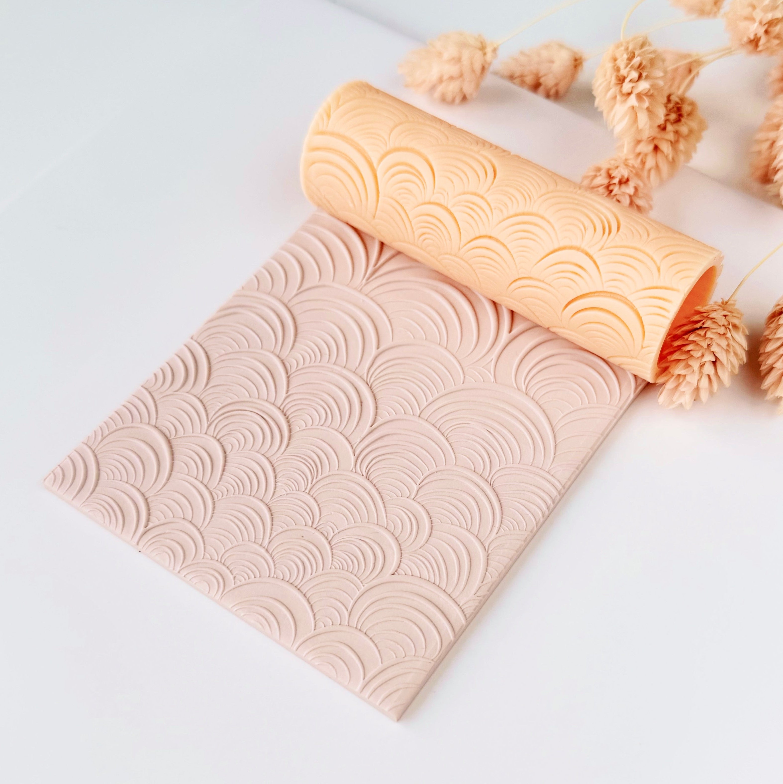 polymer clay texture roller abstract geometric pattern