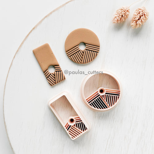 High quality polymer clay cutter creating clean sharp cuts for earrings and jewelry making