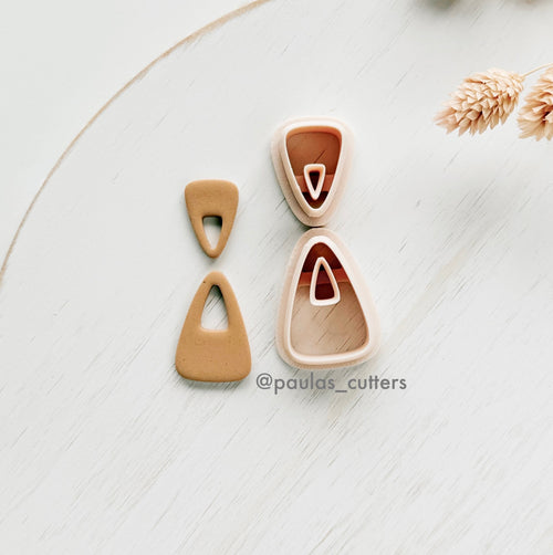 High quality polymer clay cutter creating clean sharp cuts for earrings and jewelry making