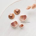 High quality polymer clay cutter creating clean sharp cuts for earrings and jewelry making