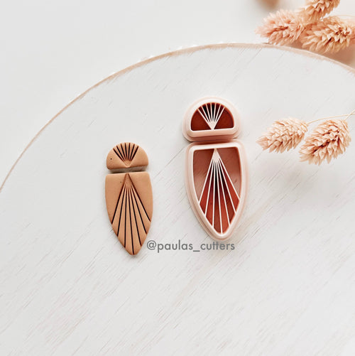 High quality polymer clay cutter creating clean sharp cuts for earrings and jewelry making