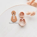 High quality polymer clay cutter creating clean sharp cuts for earrings and jewelry making