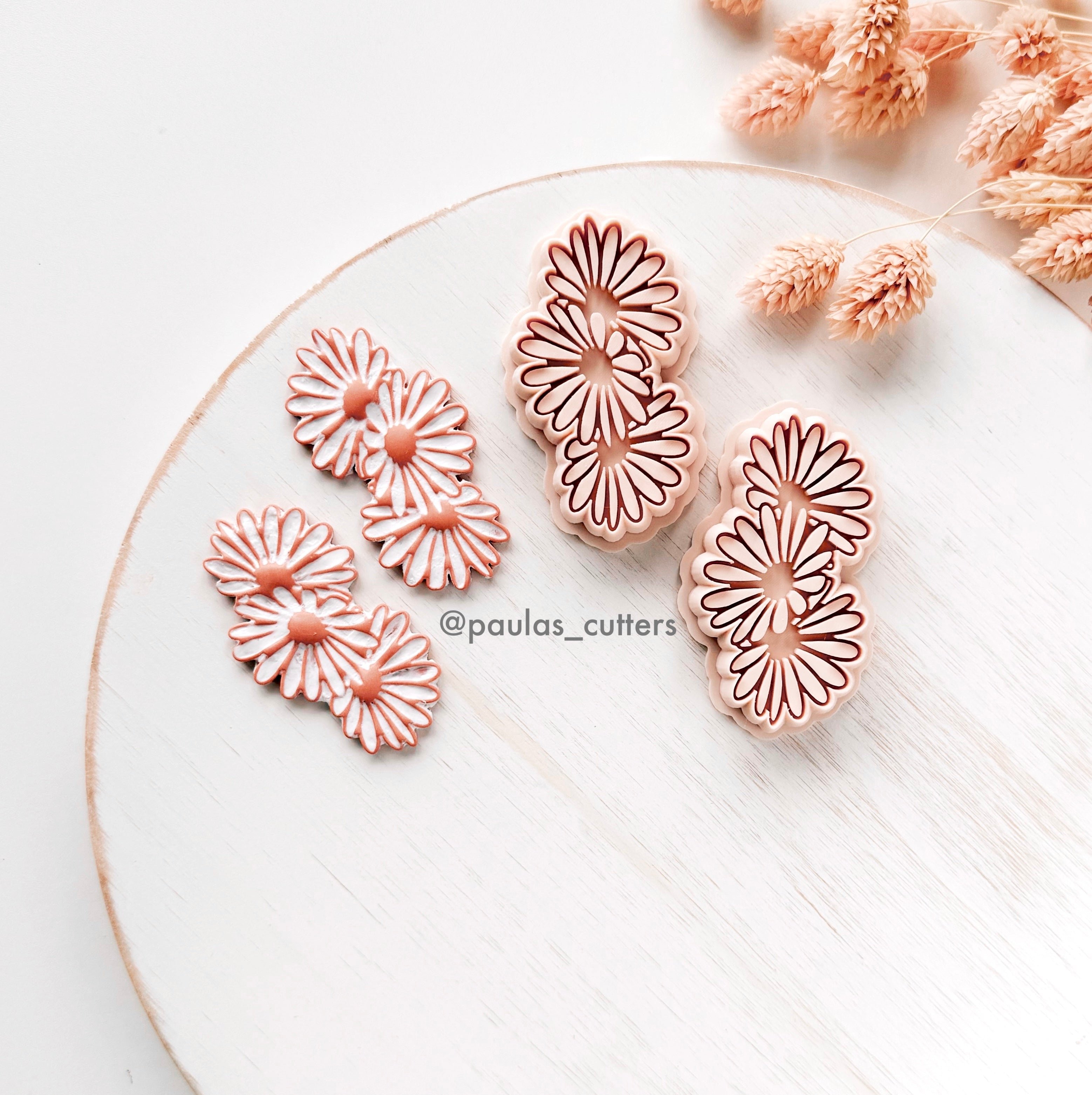 High quality polymer clay cutter creating clean sharp cuts for earrings and jewelry making