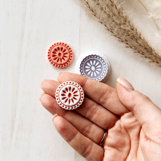 Emporte-pièce en pâte polymère – Forme de base – Outil pour boucles d'oreilles ZP-13