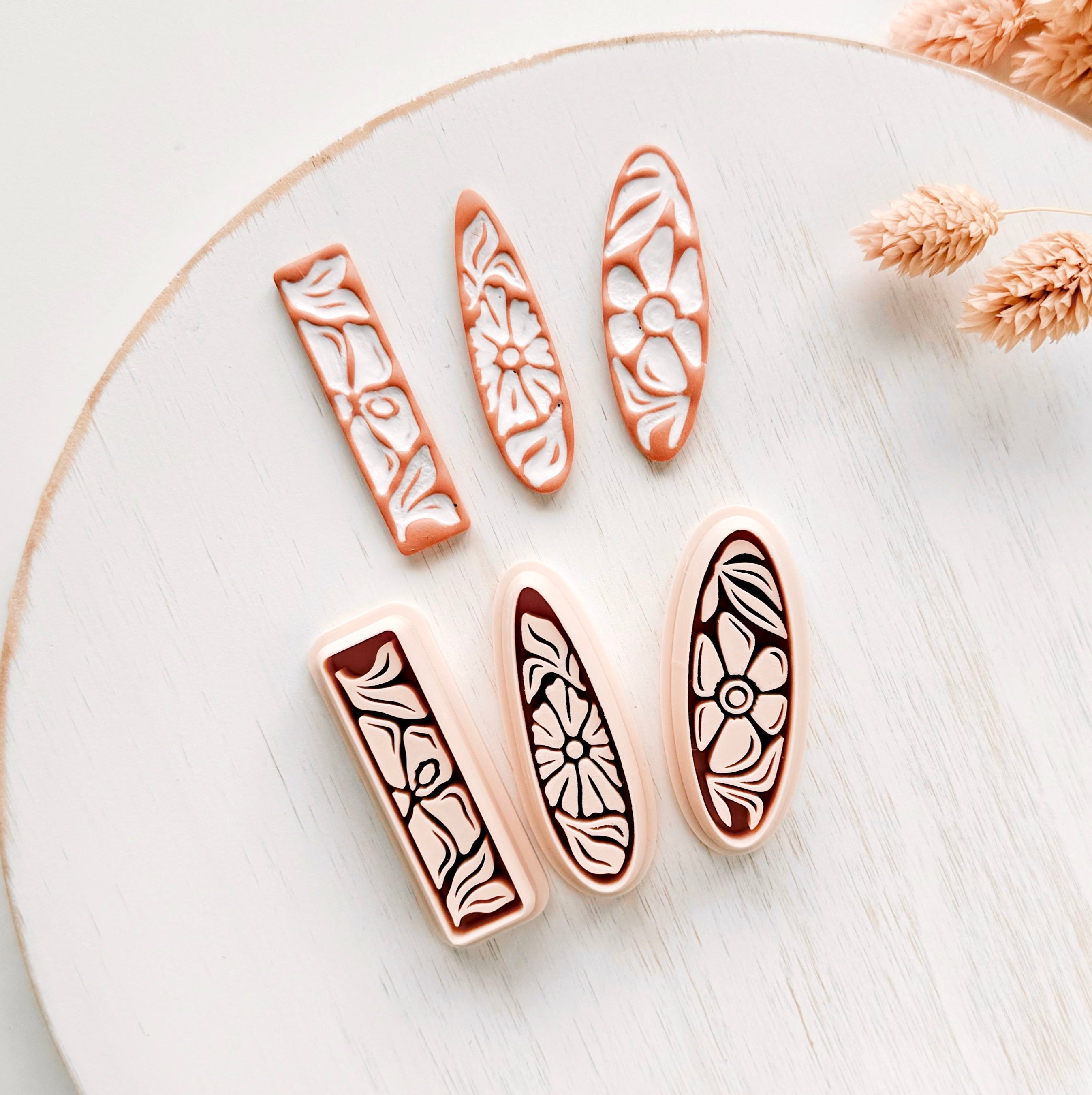 High quality polymer clay cutter creating clean sharp cuts for earrings and jewelry making
