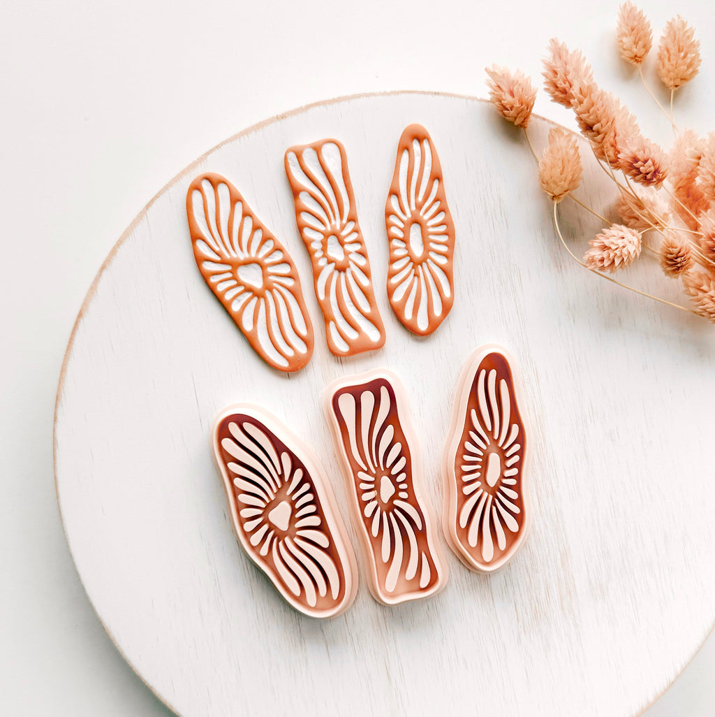 High quality polymer clay cutter creating clean sharp cuts for earrings and jewelry making