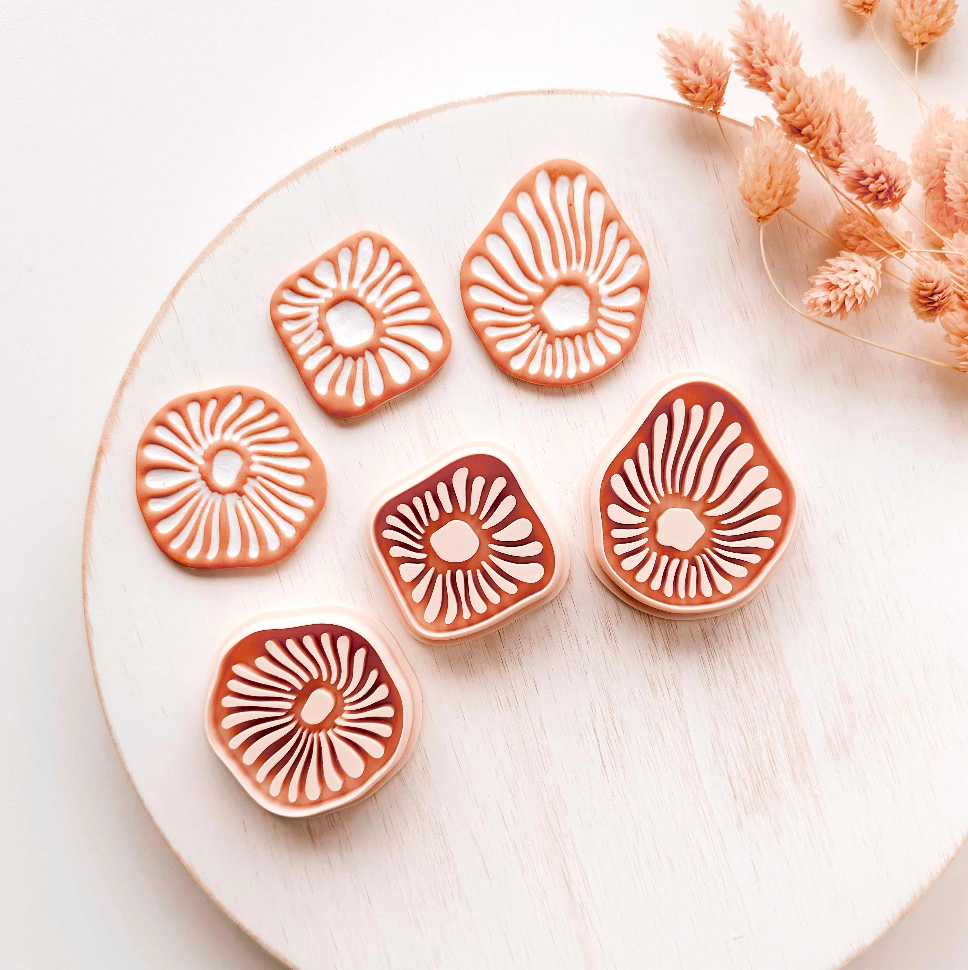 High quality polymer clay cutter creating clean sharp cuts for earrings and jewelry making