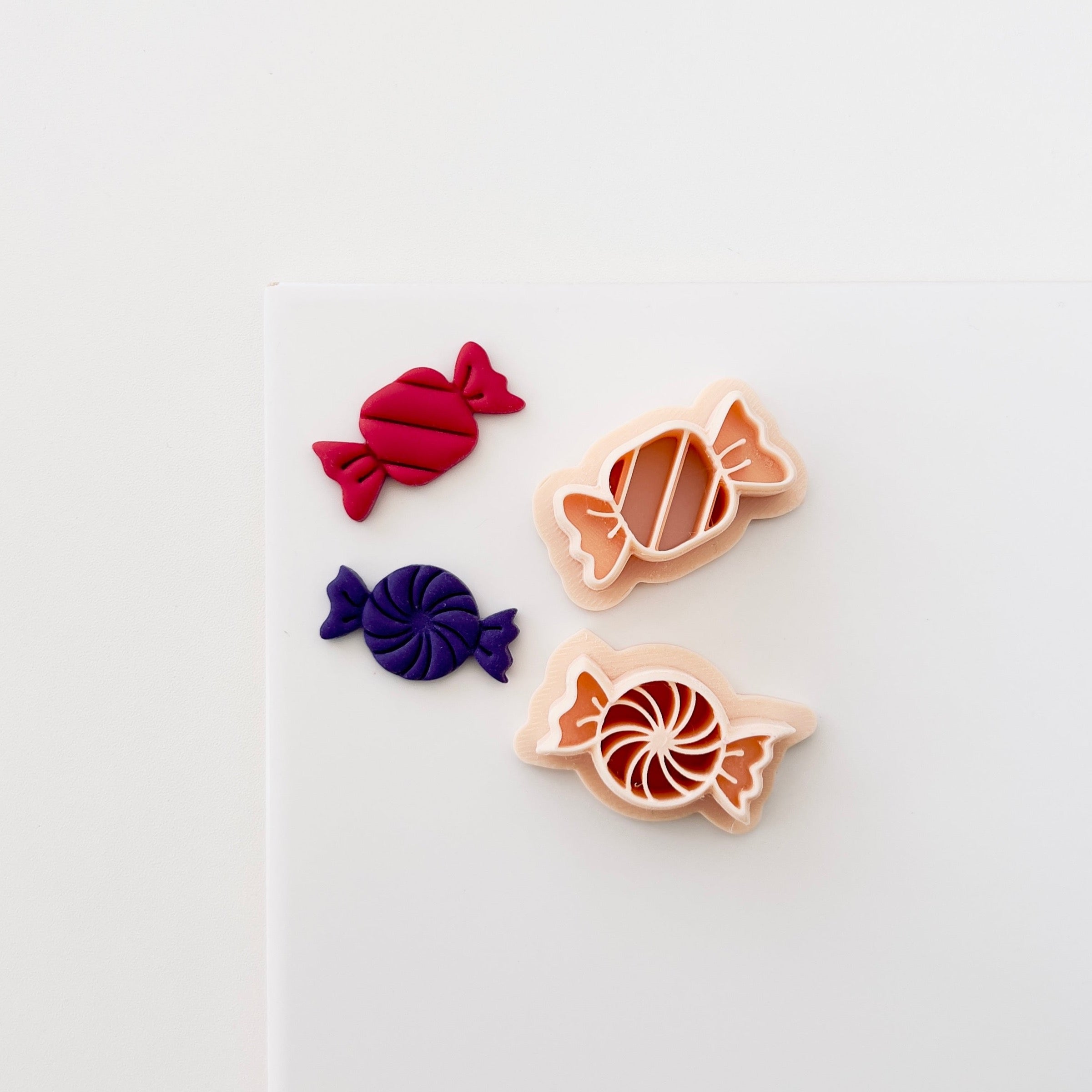 High quality polymer clay cutter creating clean sharp cuts for earrings and jewelry making