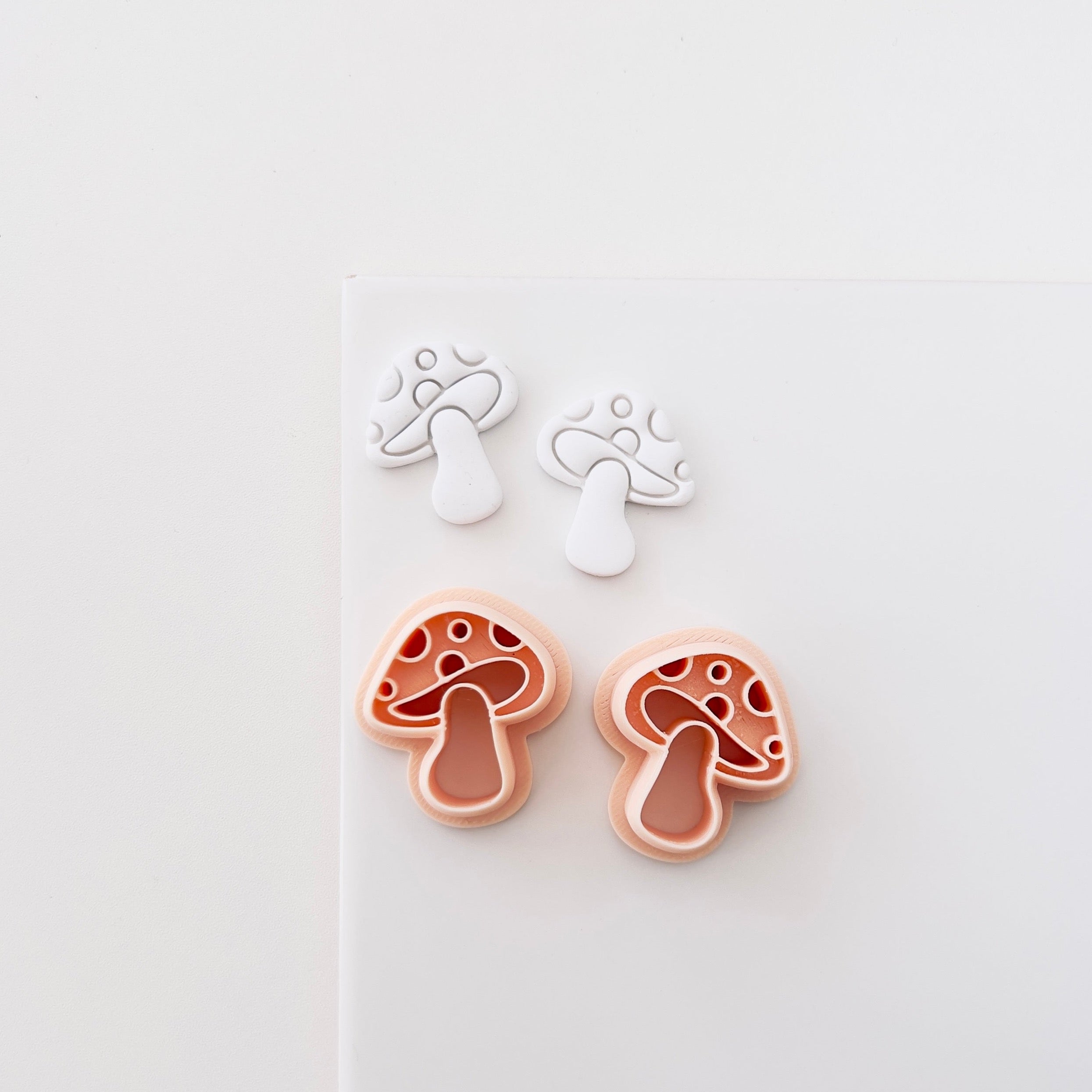 High quality polymer clay cutter creating clean sharp cuts for earrings and jewelry making