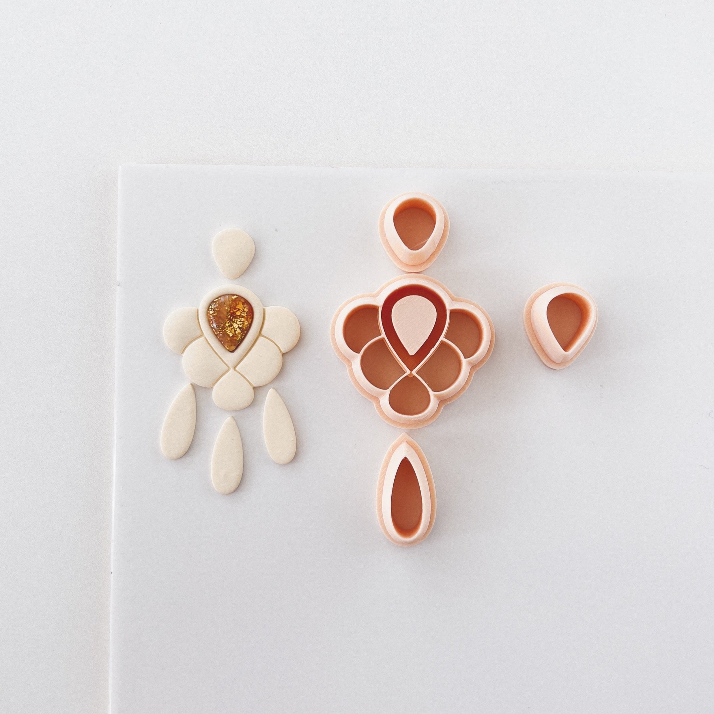 High quality polymer clay cutter creating clean sharp cuts for earrings and jewelry making