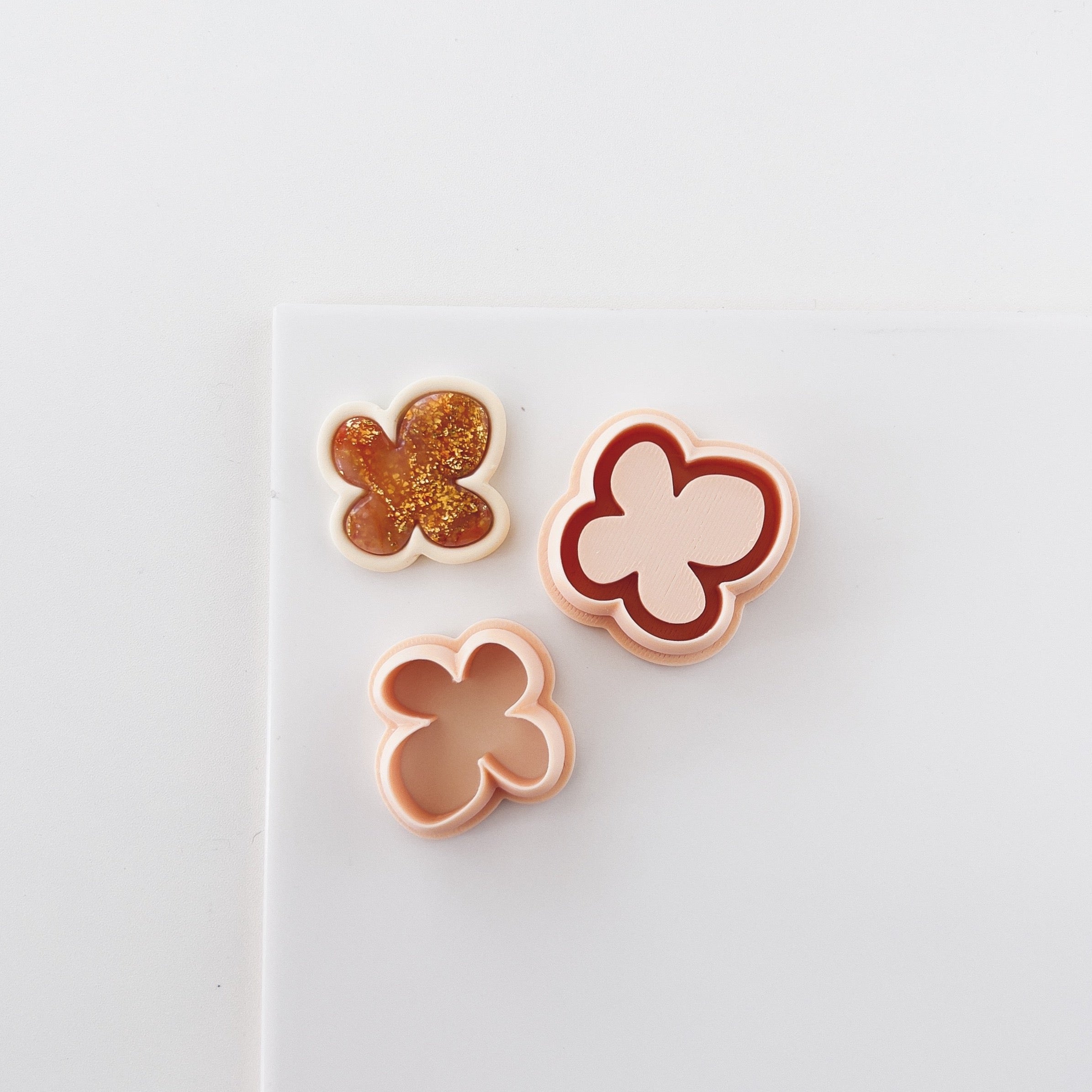 High quality polymer clay cutter creating clean sharp cuts for earrings and jewelry making